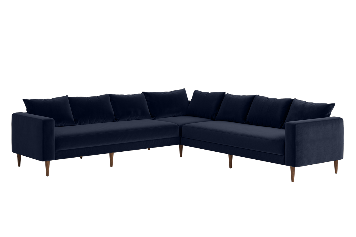 The Essential Corner Sectional | 7 Seat | Recycled Velvet