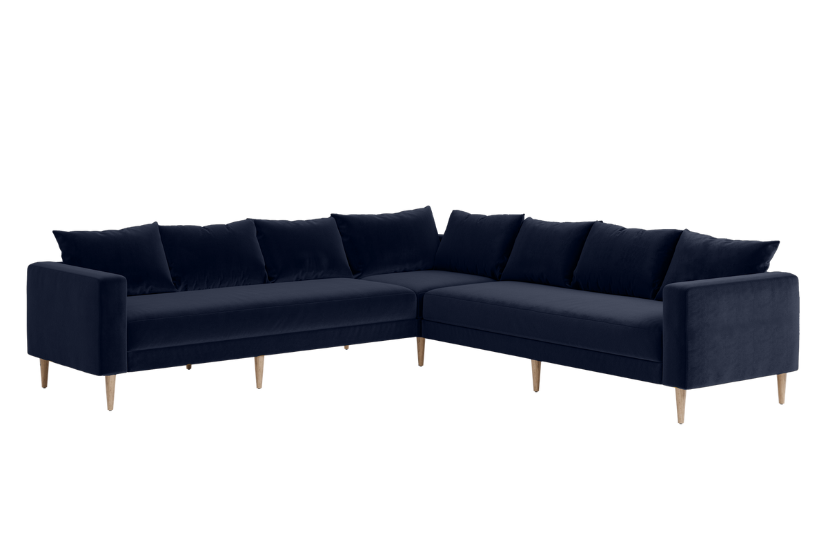 The Essential Corner Sectional | 7 Seat | Recycled Velvet