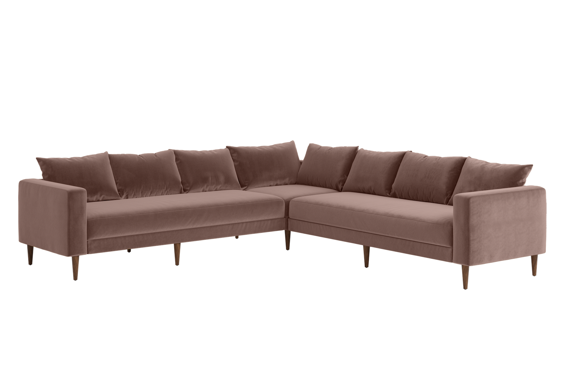The Essential Corner Sectional | 7 Seat | Recycled Velvet
