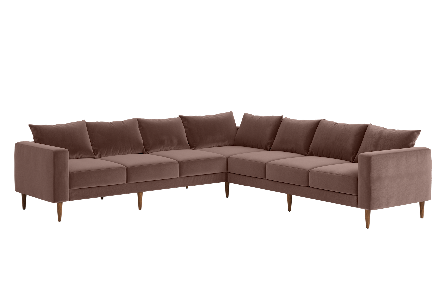 The Essential Corner Sectional | 7 Seat | Recycled Velvet
