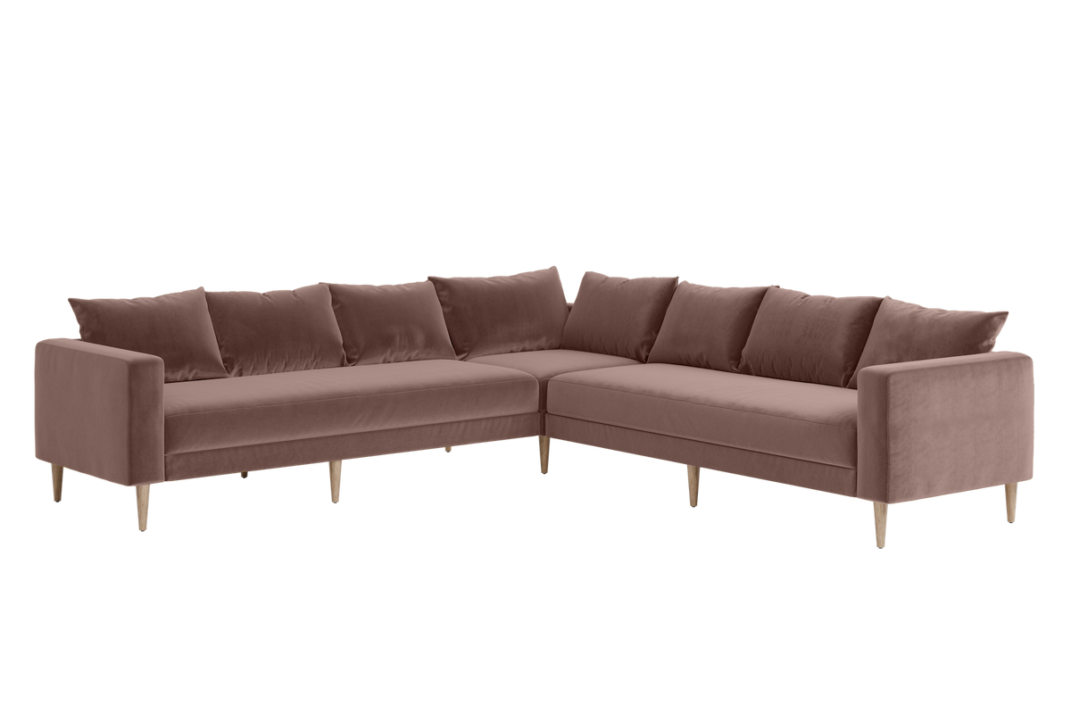 The Essential Corner Sectional | 7 Seat | Recycled Velvet