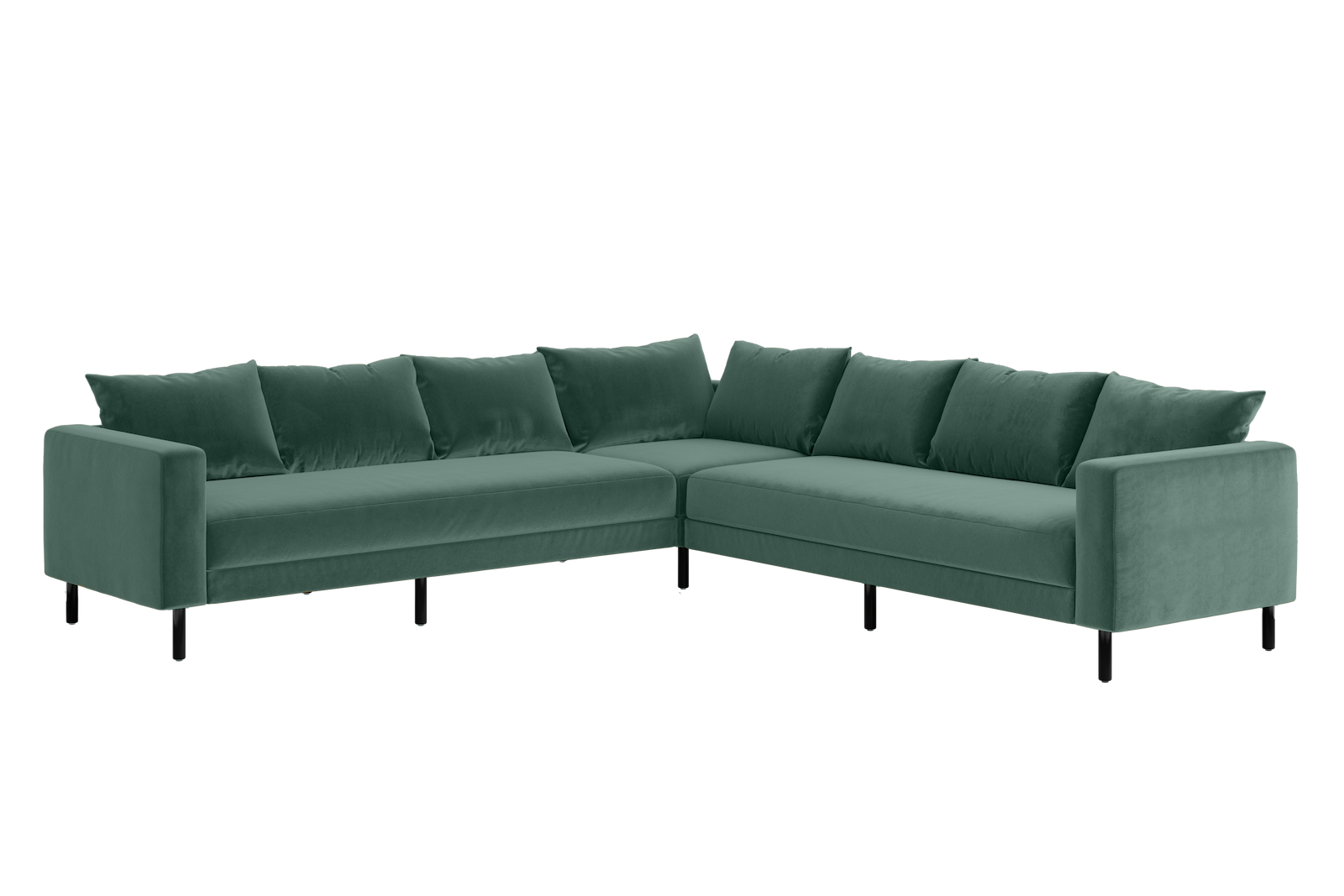 The Essential Corner Sectional | 7 Seat | Recycled Velvet
