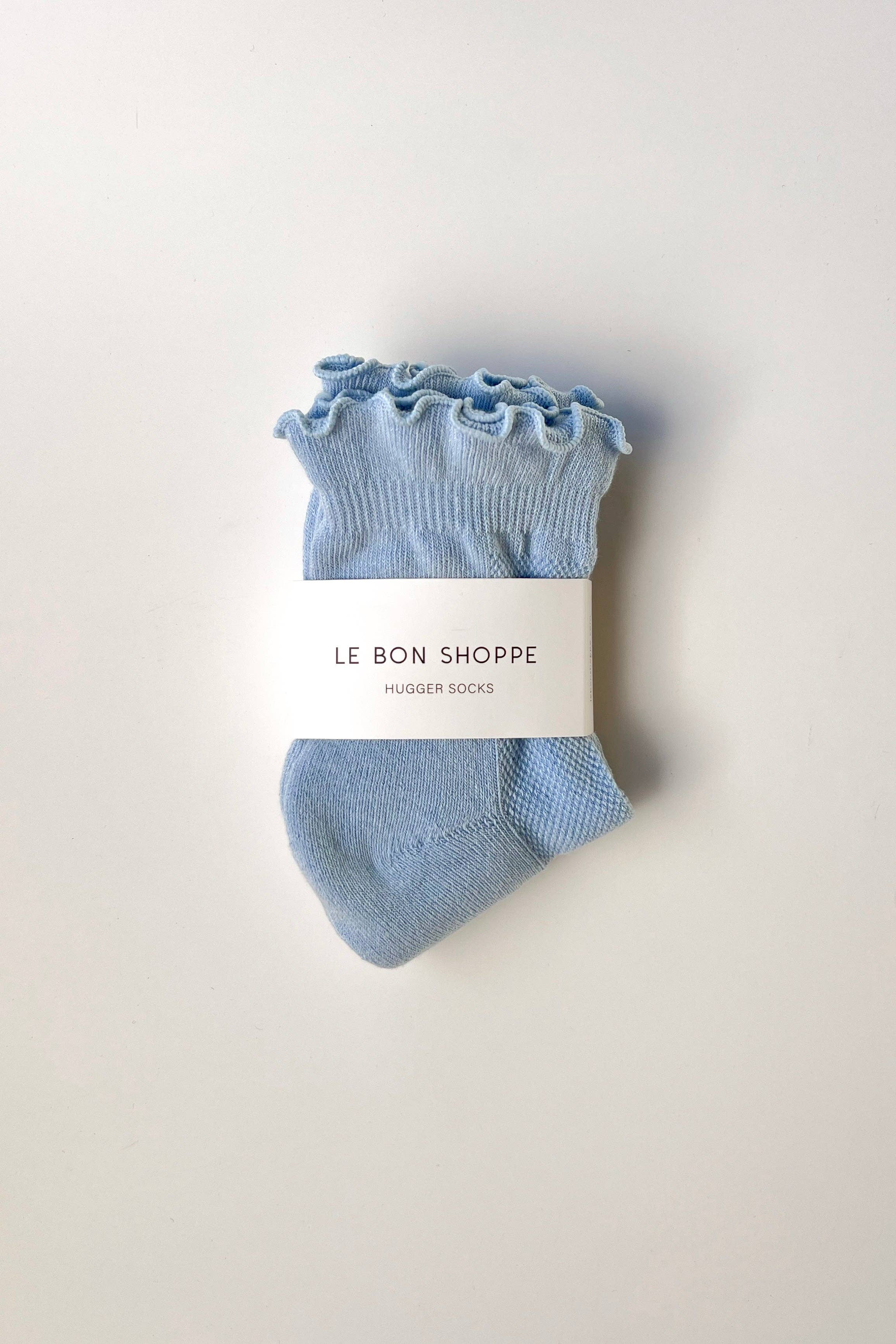 Ruffled Hugger Crew Socks | Periwinkle