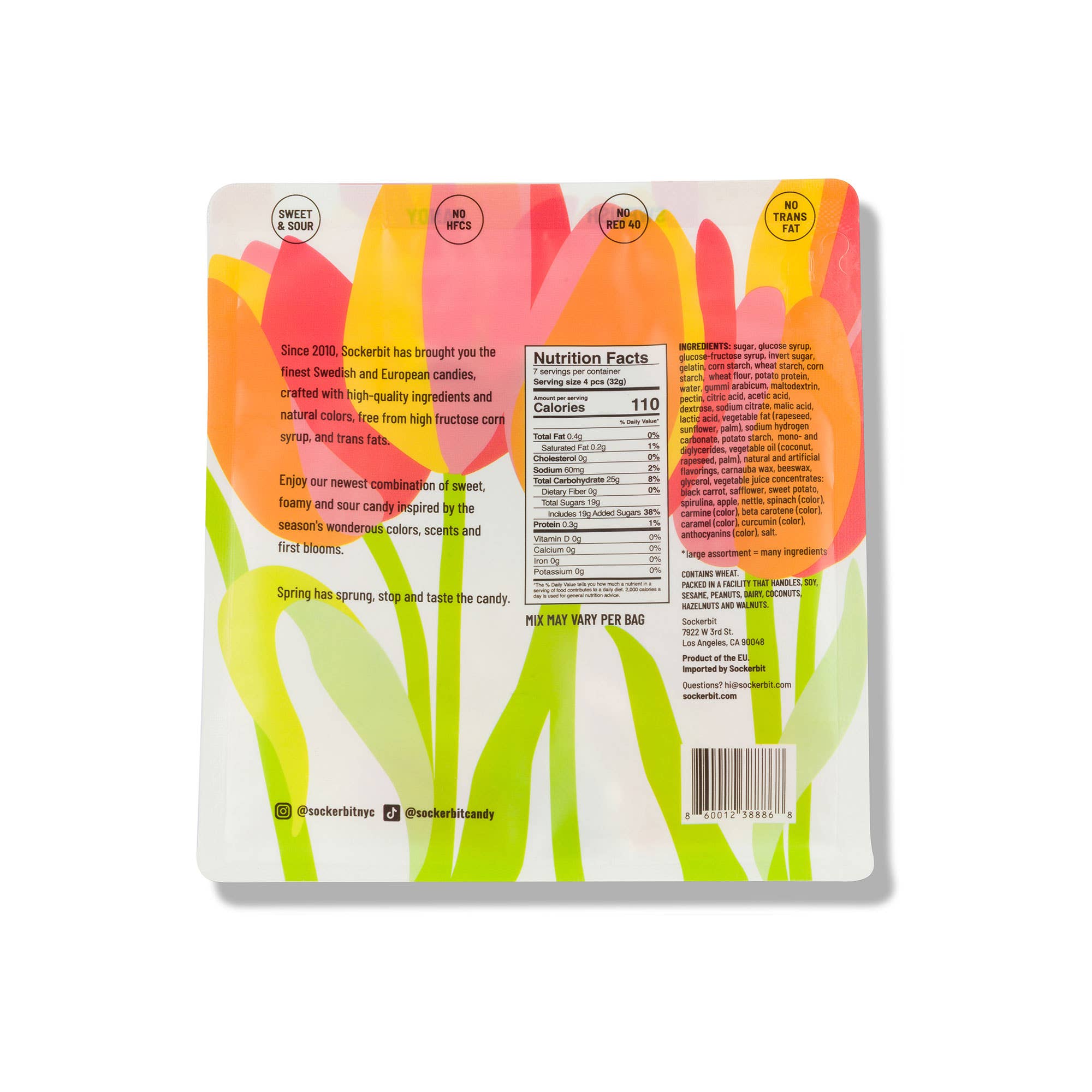 Spring Gummy Mix Swedish Candy Bag (Sweet & Sour)