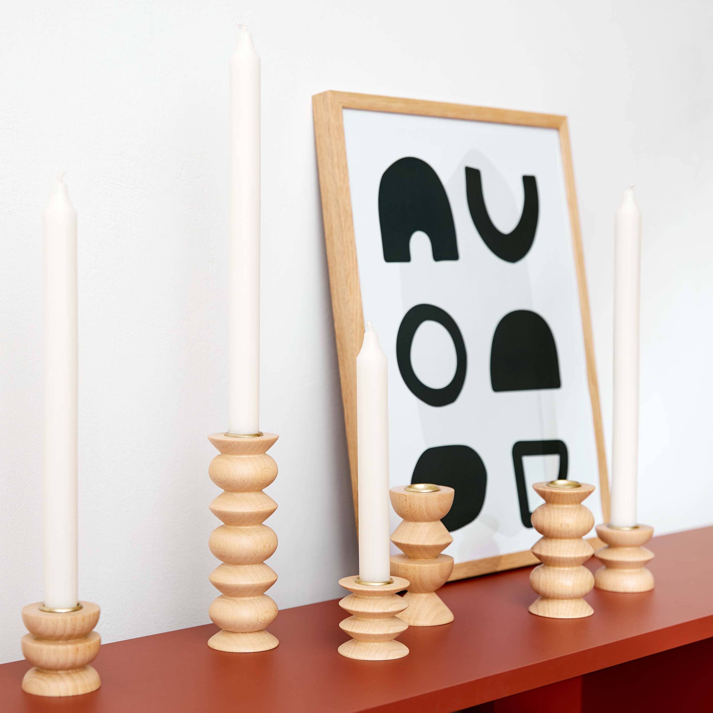 Wooden Candle Holder - Medium Nº 5