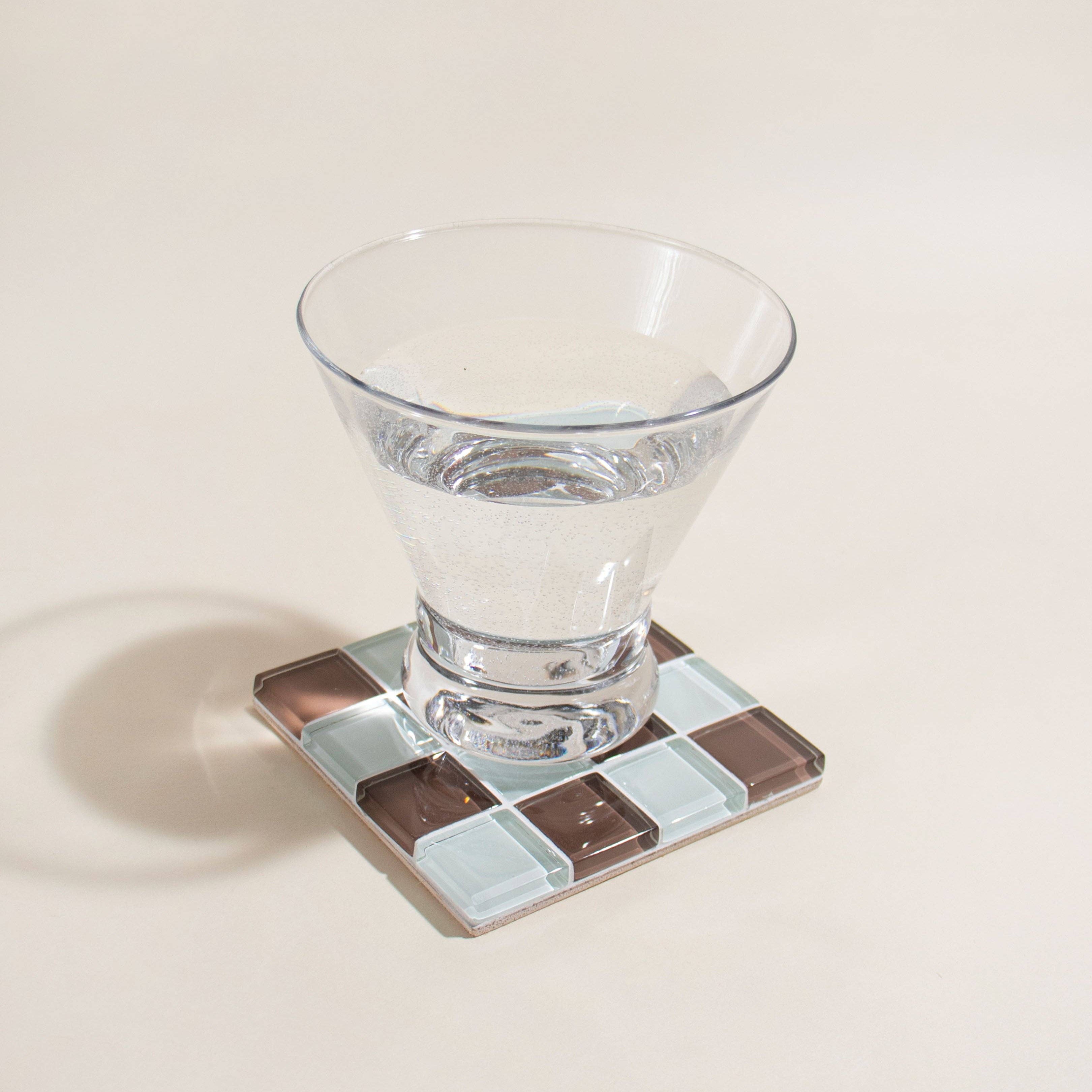 Glass Tile Coaster | Classic Milk Chocolate