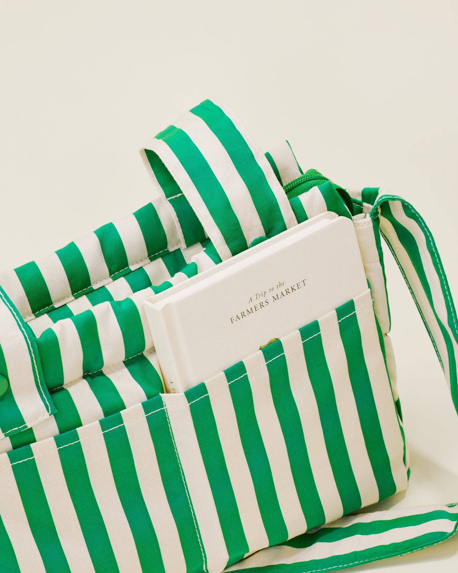Stroller Party Caddy Bag | Green Stripe