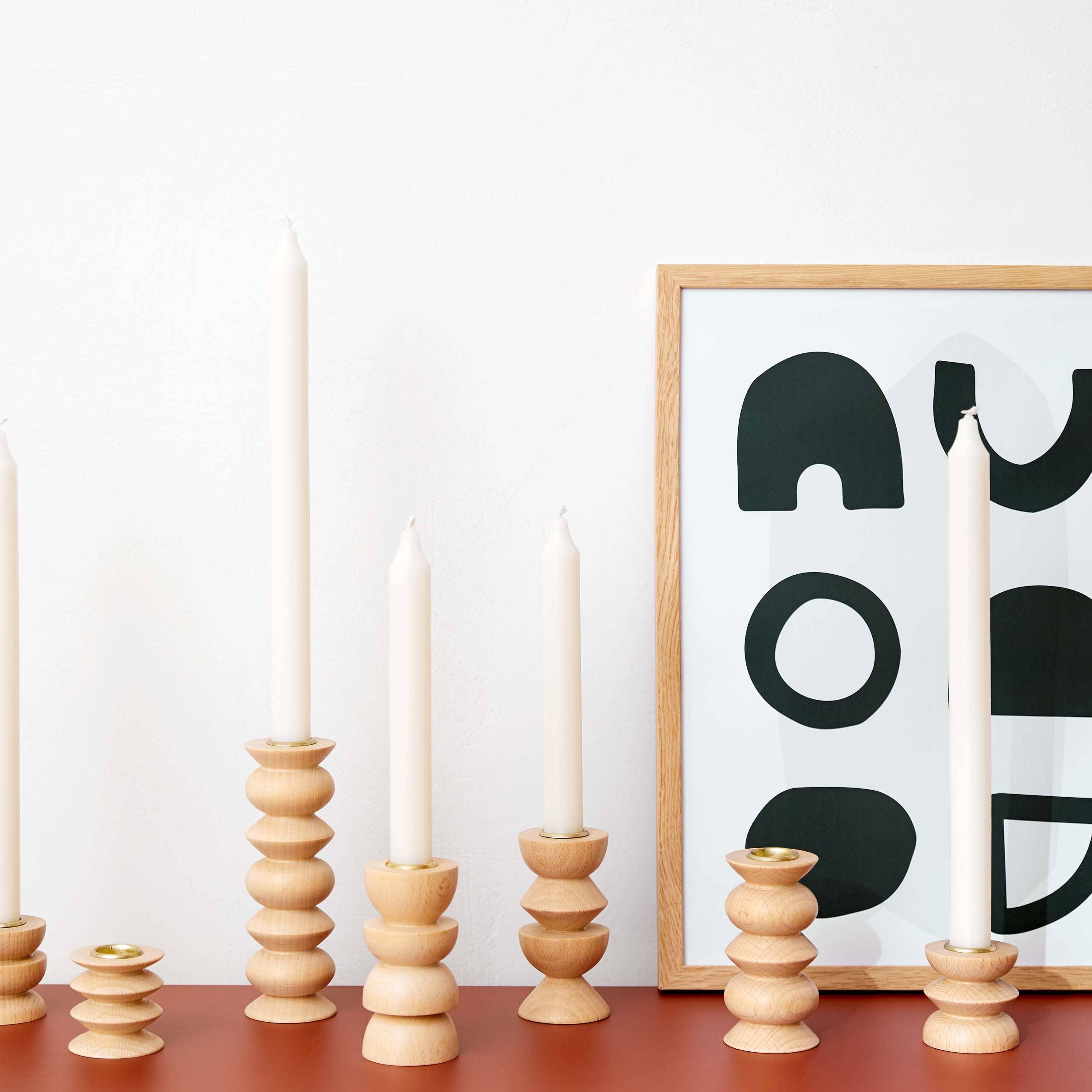 Wooden Candle Holder - Tall Nº 5