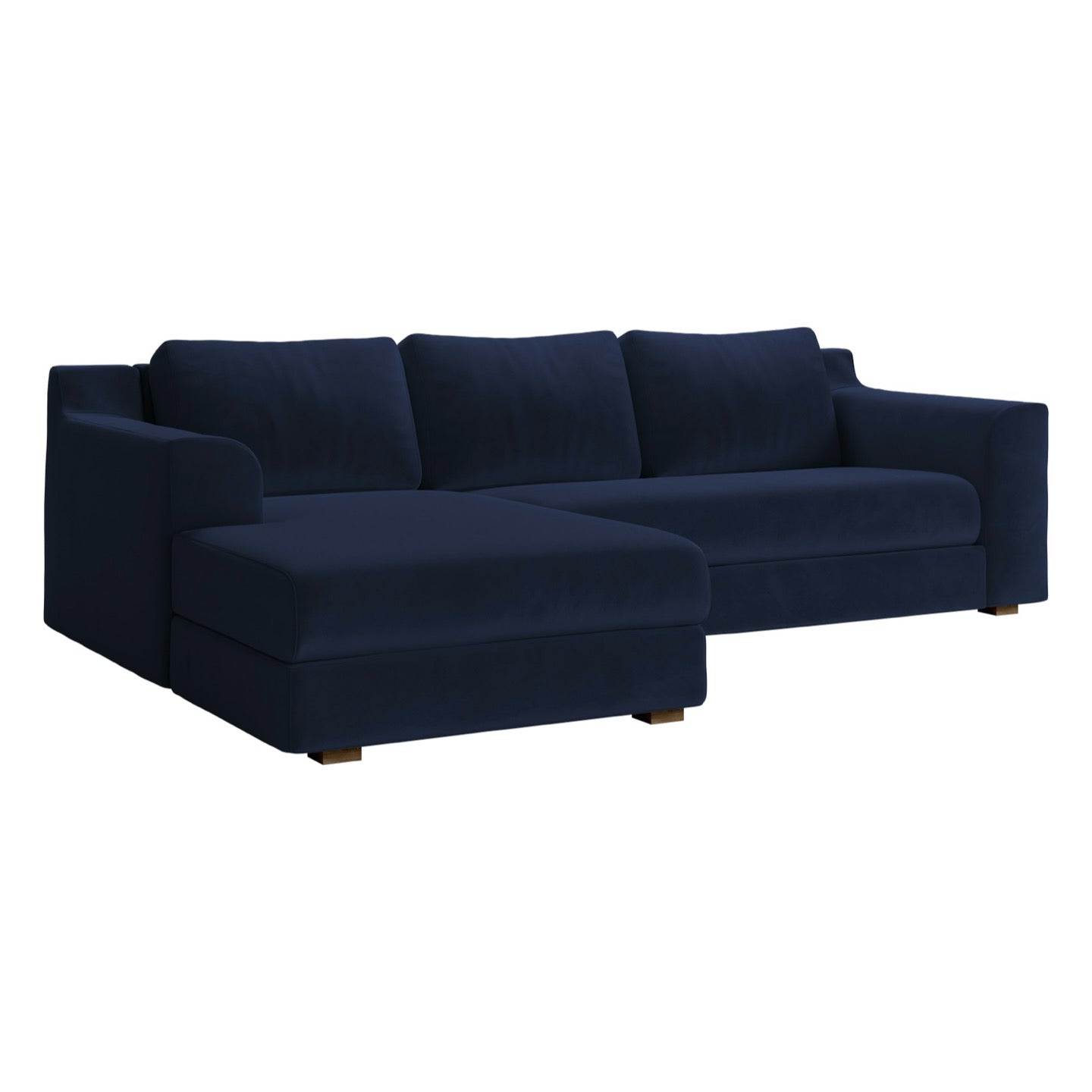 The Elevate Natural Sectional | Recycled Velvet