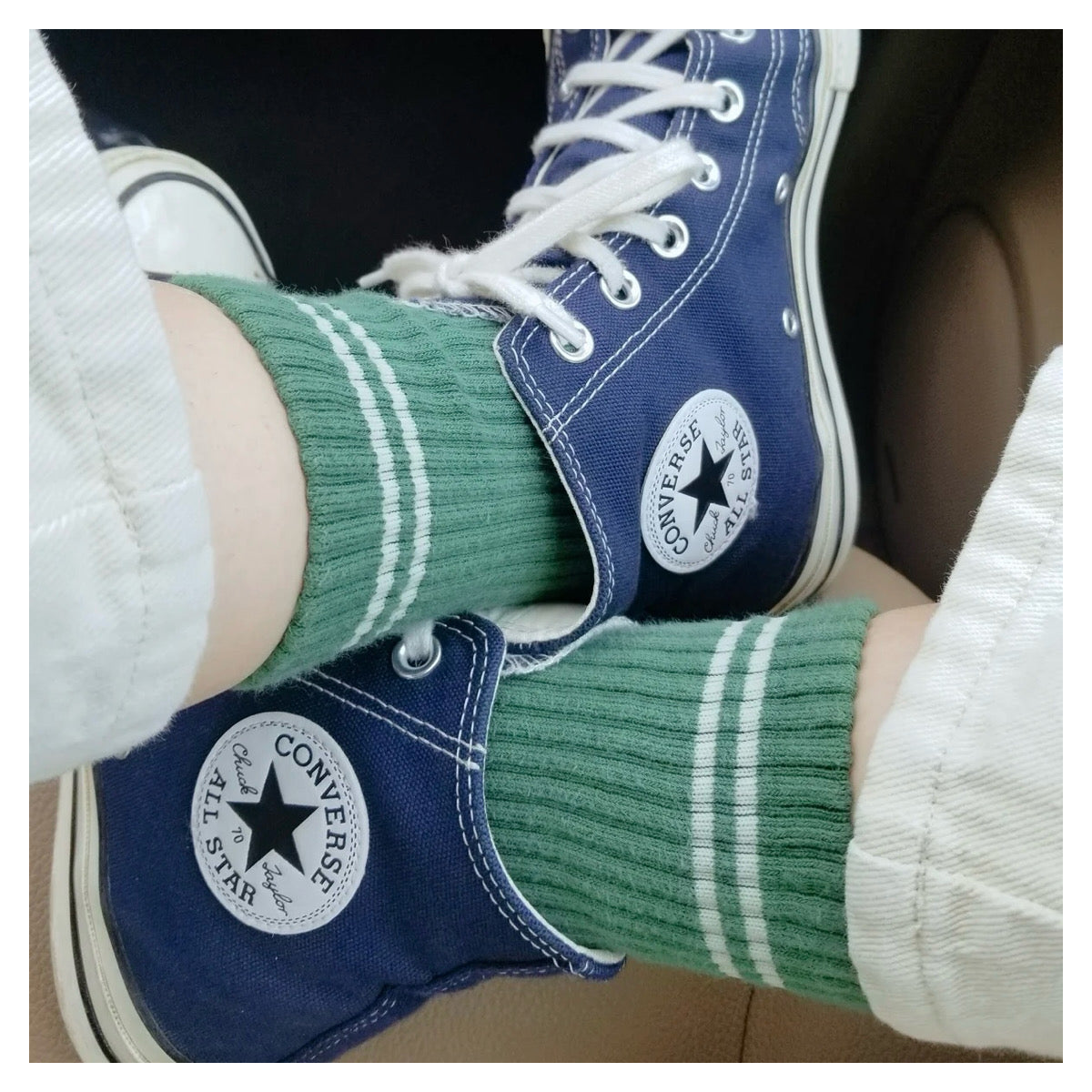 Boyfriend Socks | Moss