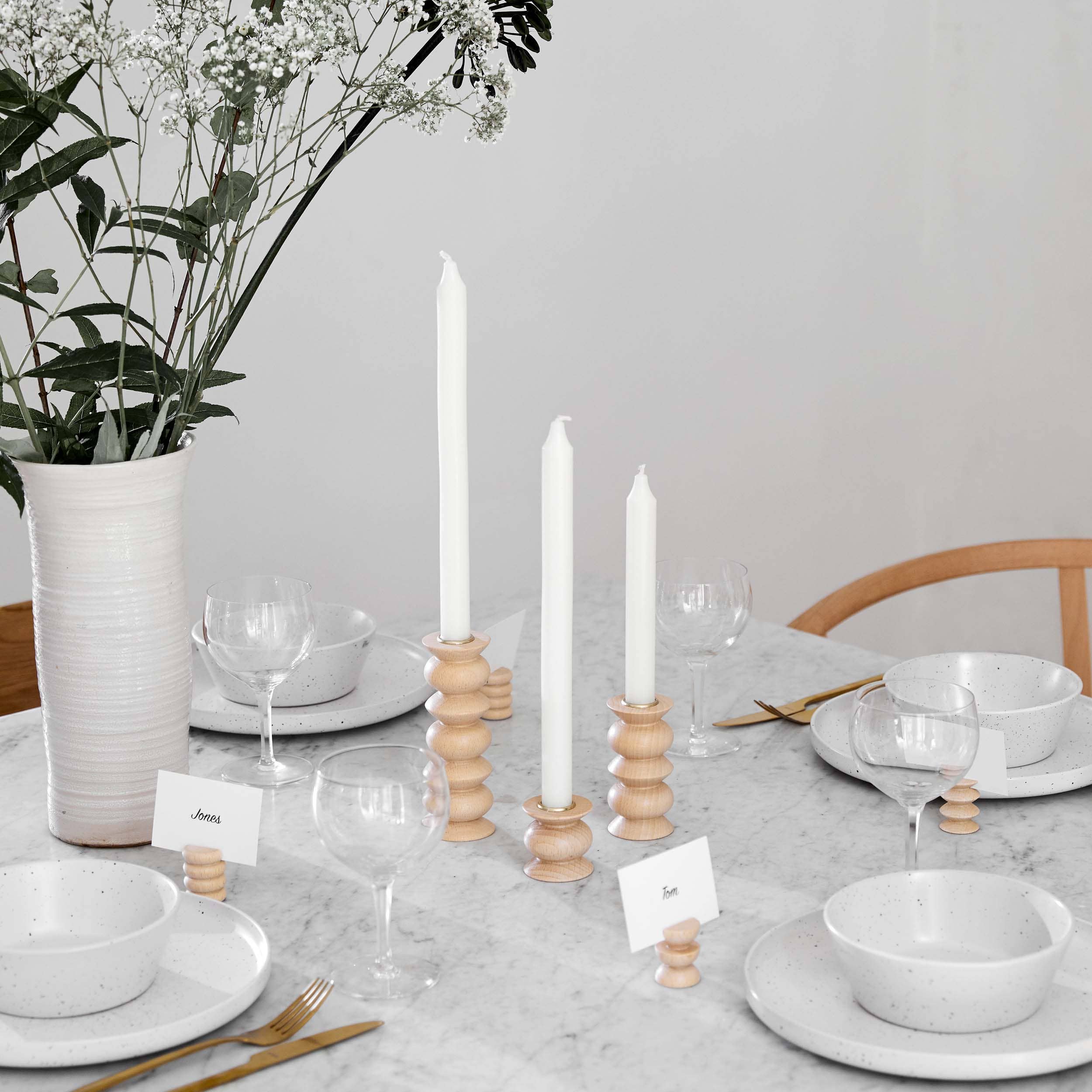 Wooden Candle Holder - Medium Nº 5