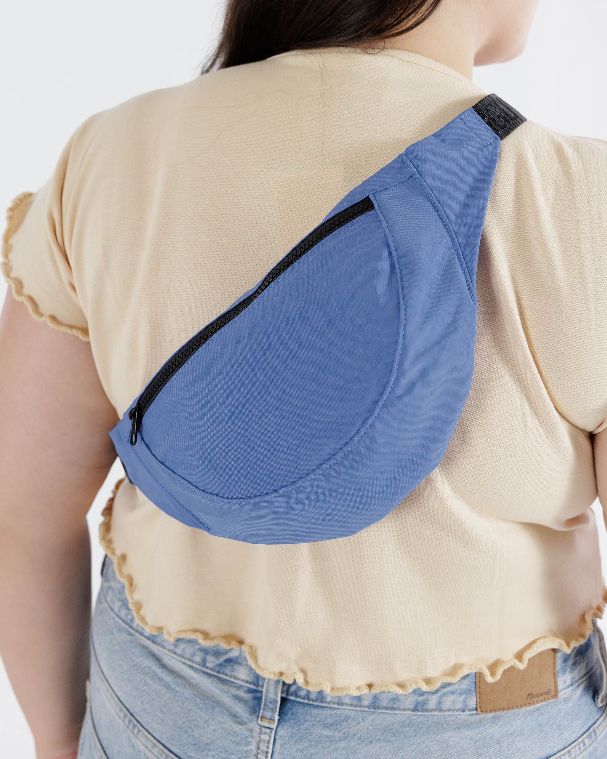 Crescent Fanny Pack: Pansy Blue