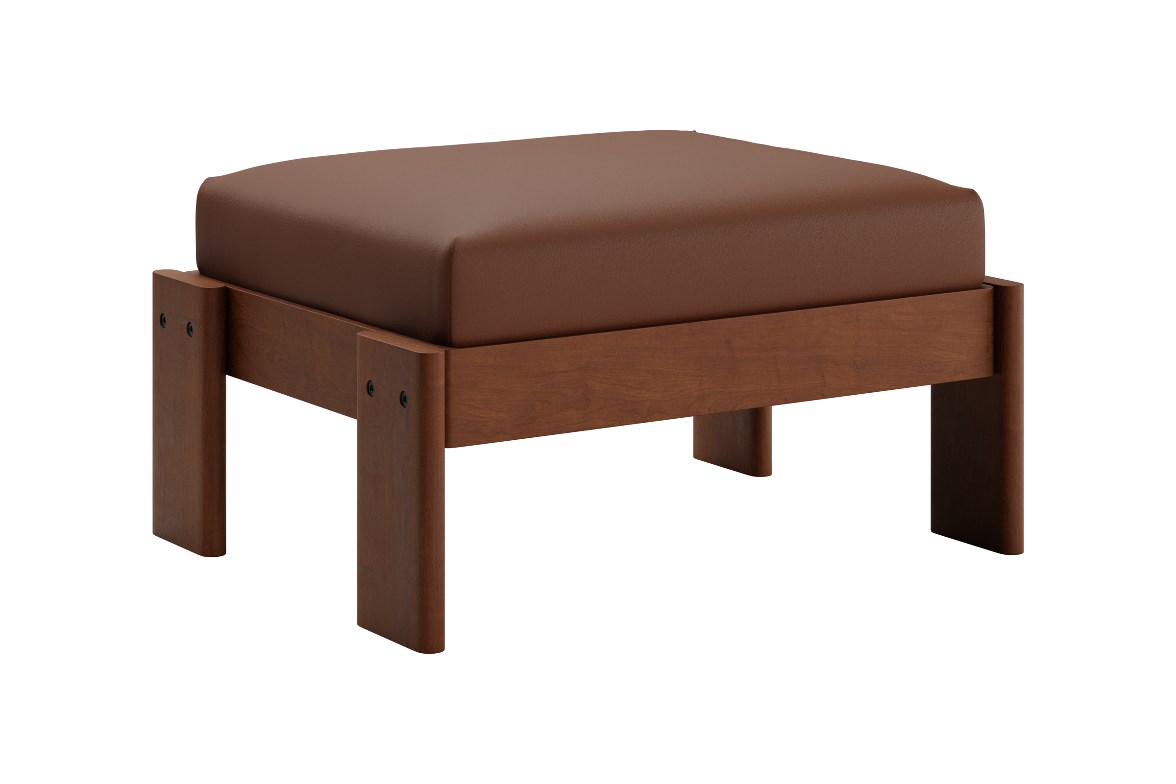 The Bacana Ottoman | Cactus Leather