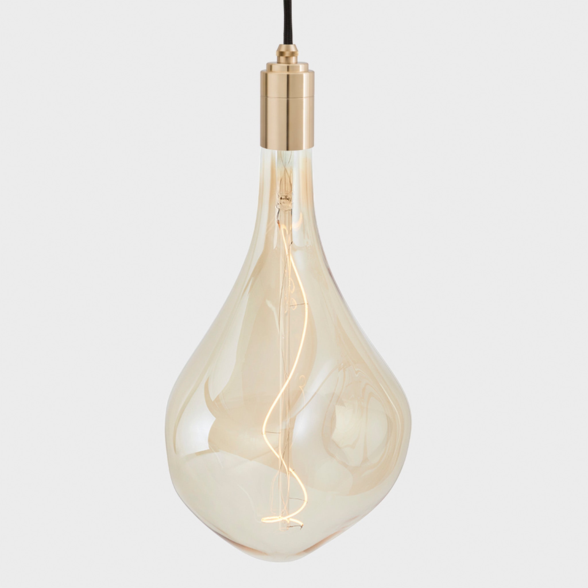 Triple Pendant in Brass + Voronoi III