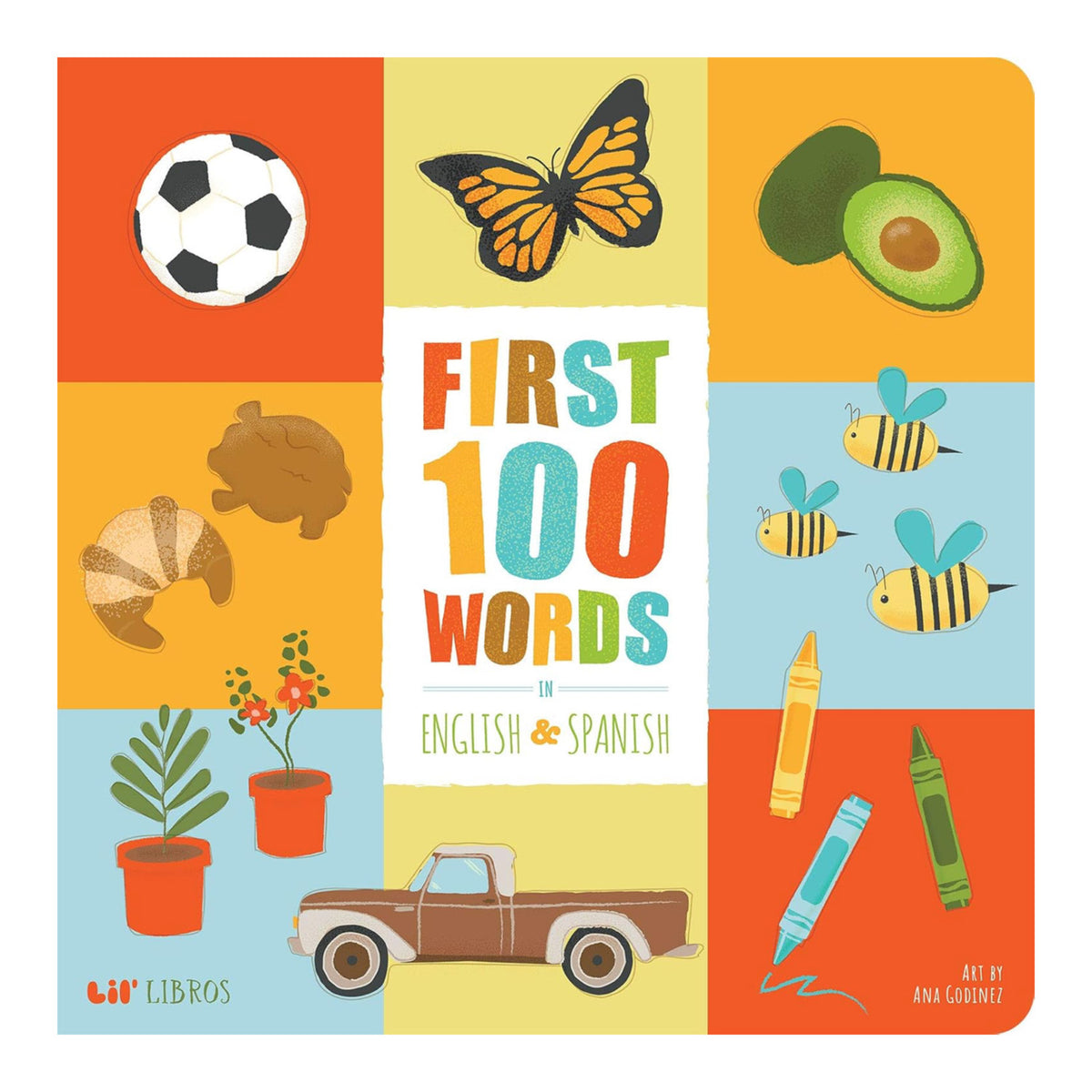 First 100 Words in English and Spanish | Board Book
