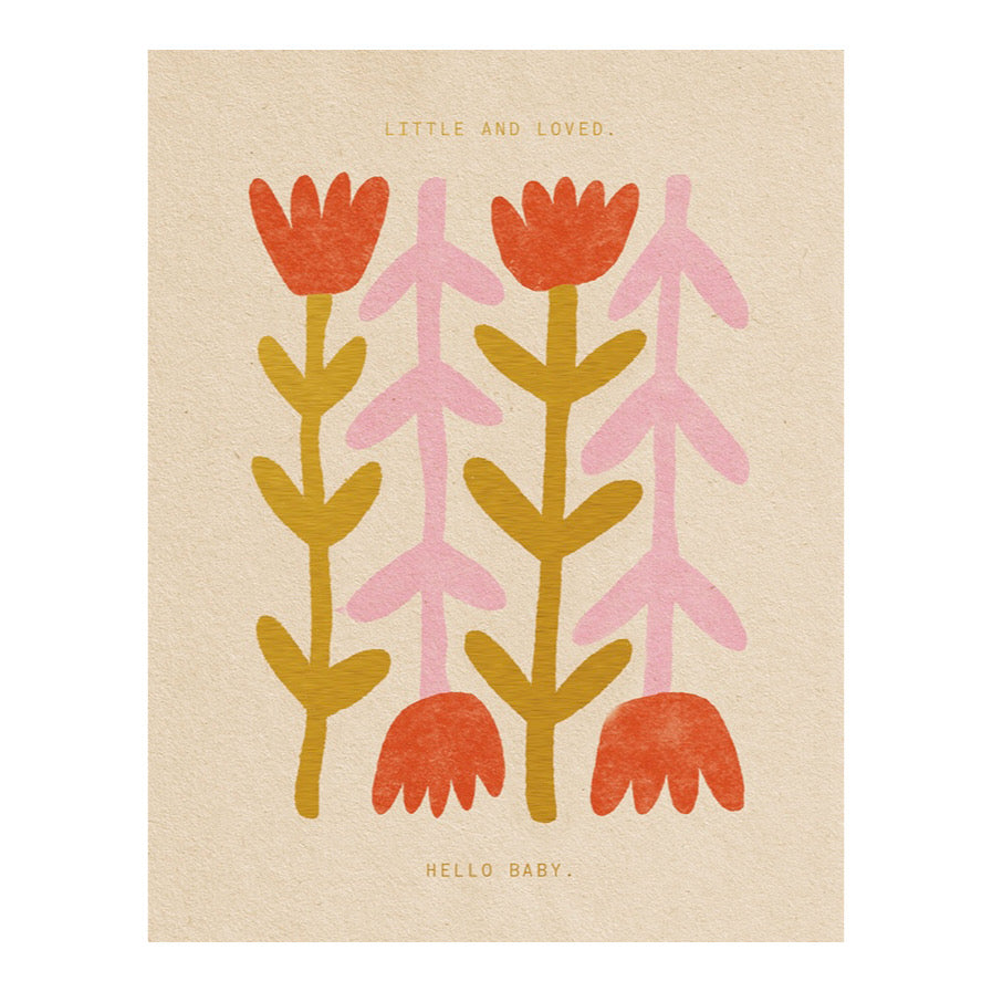 Little And Loved, Hello Baby | Greeting Card