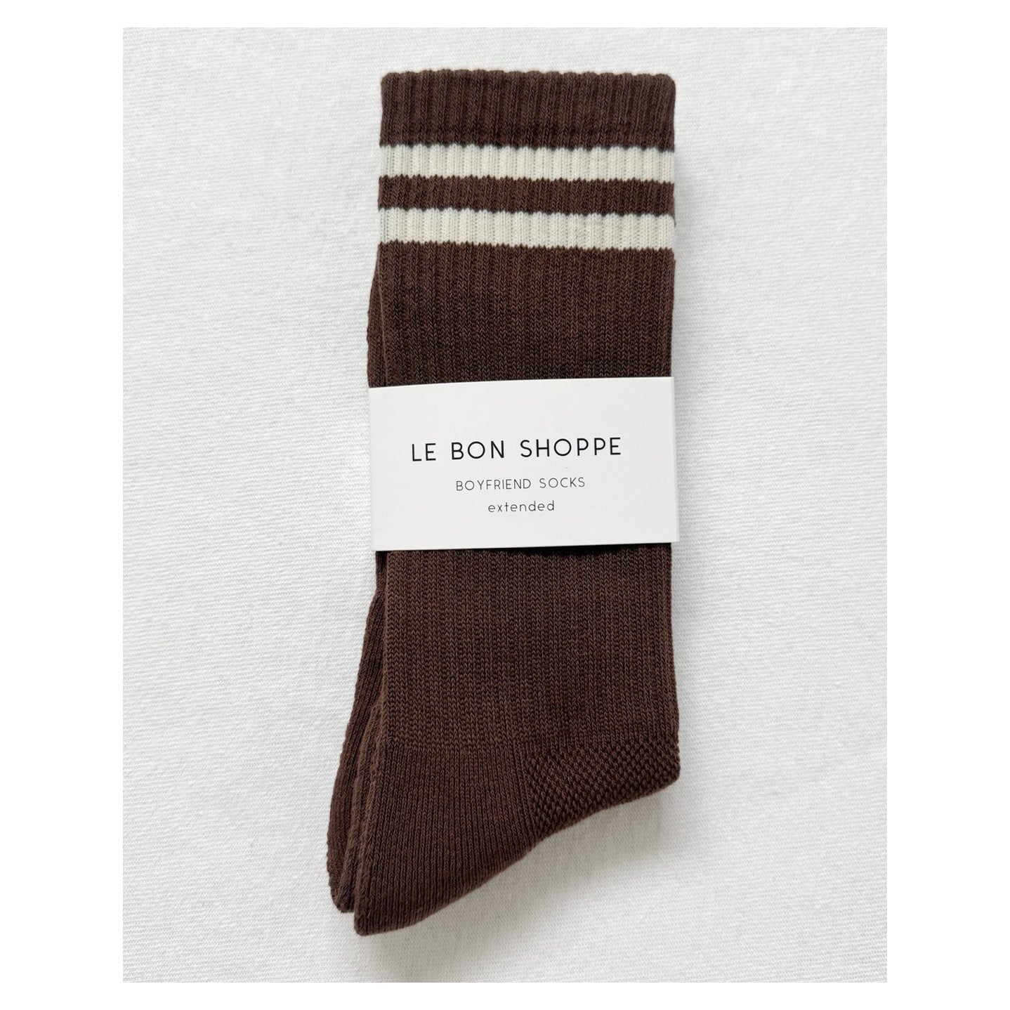 Extended Boyfriend Socks | Wood