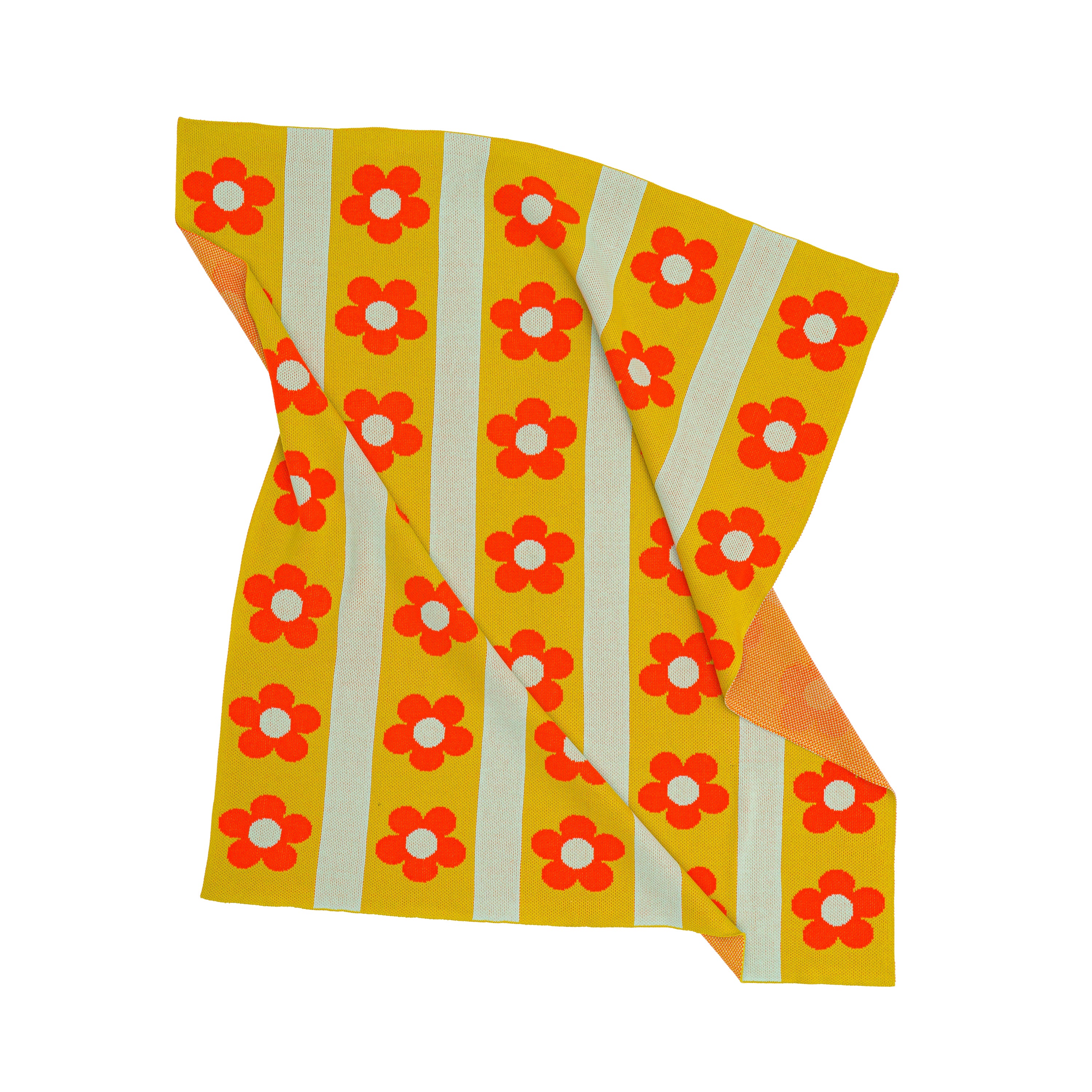 Flower Stripe Throw