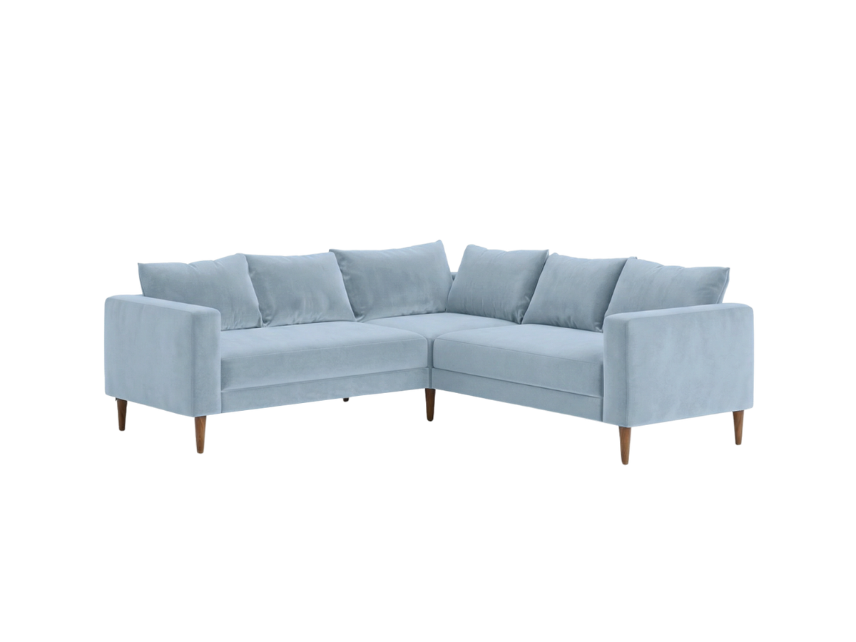 The Essential Corner Sectional | 5 Seat | Recycled Velvet
