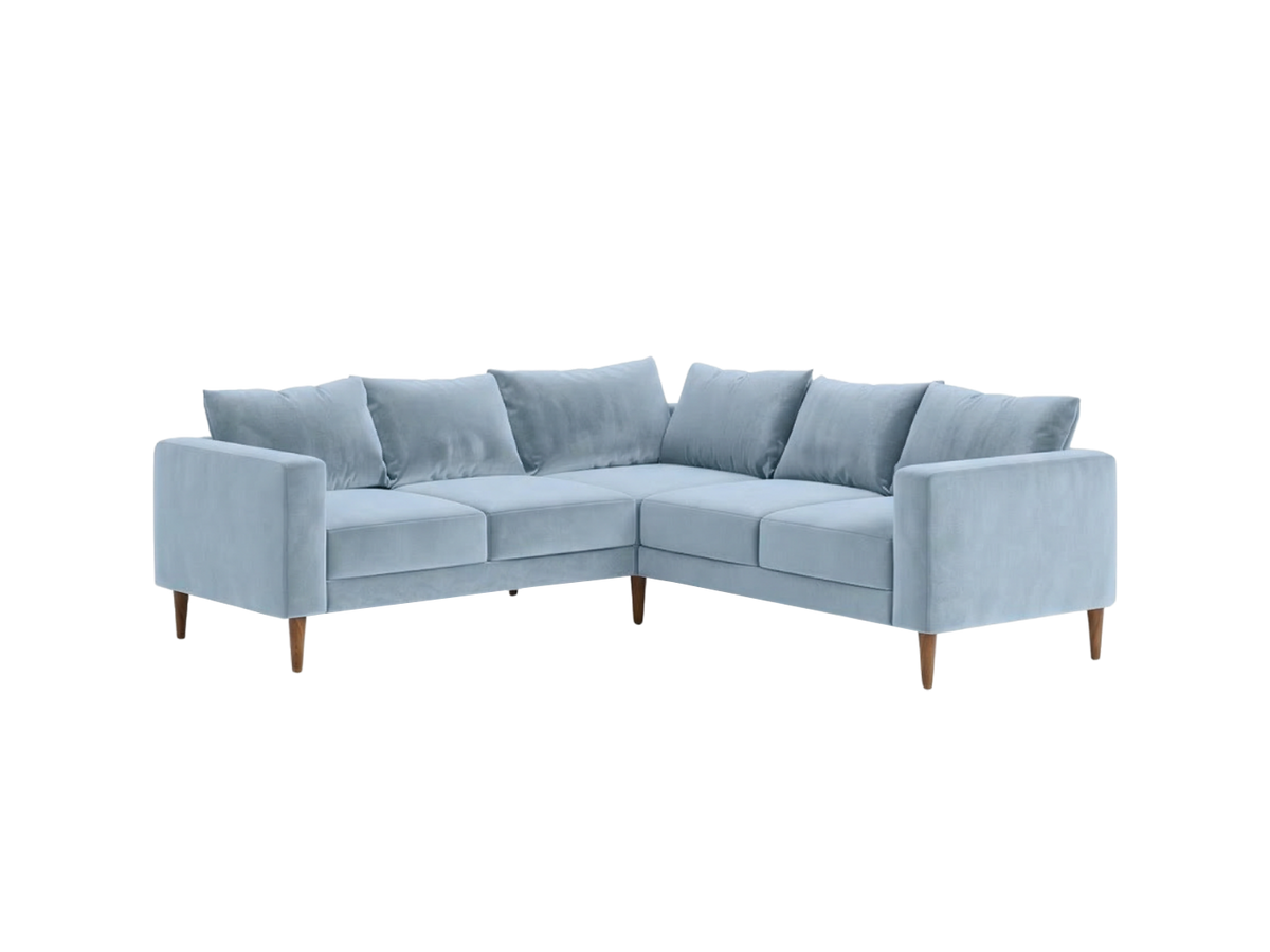 The Essential Corner Sectional | 5 Seat | Recycled Velvet