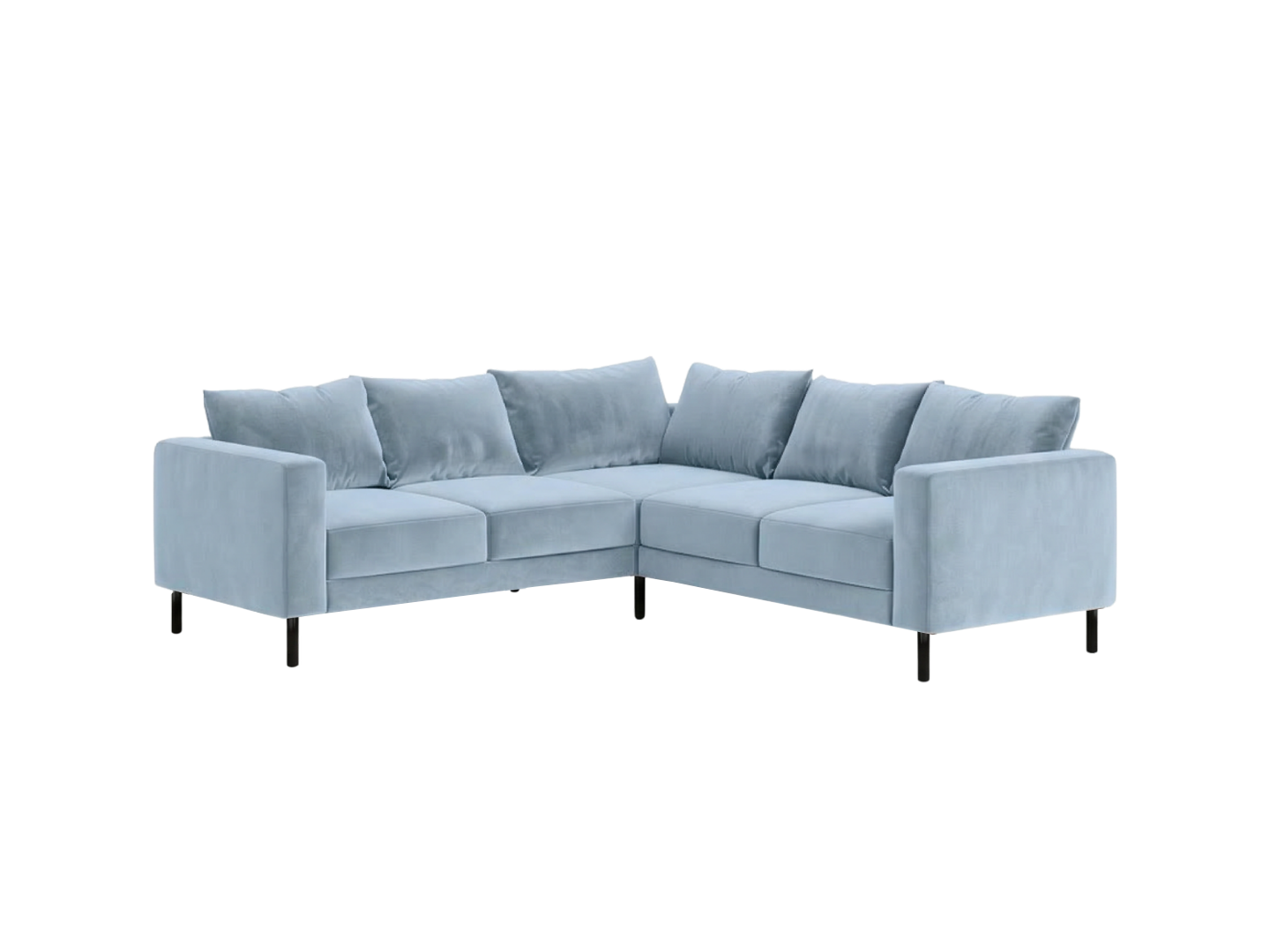 The Essential Corner Sectional | 5 Seat | Recycled Velvet