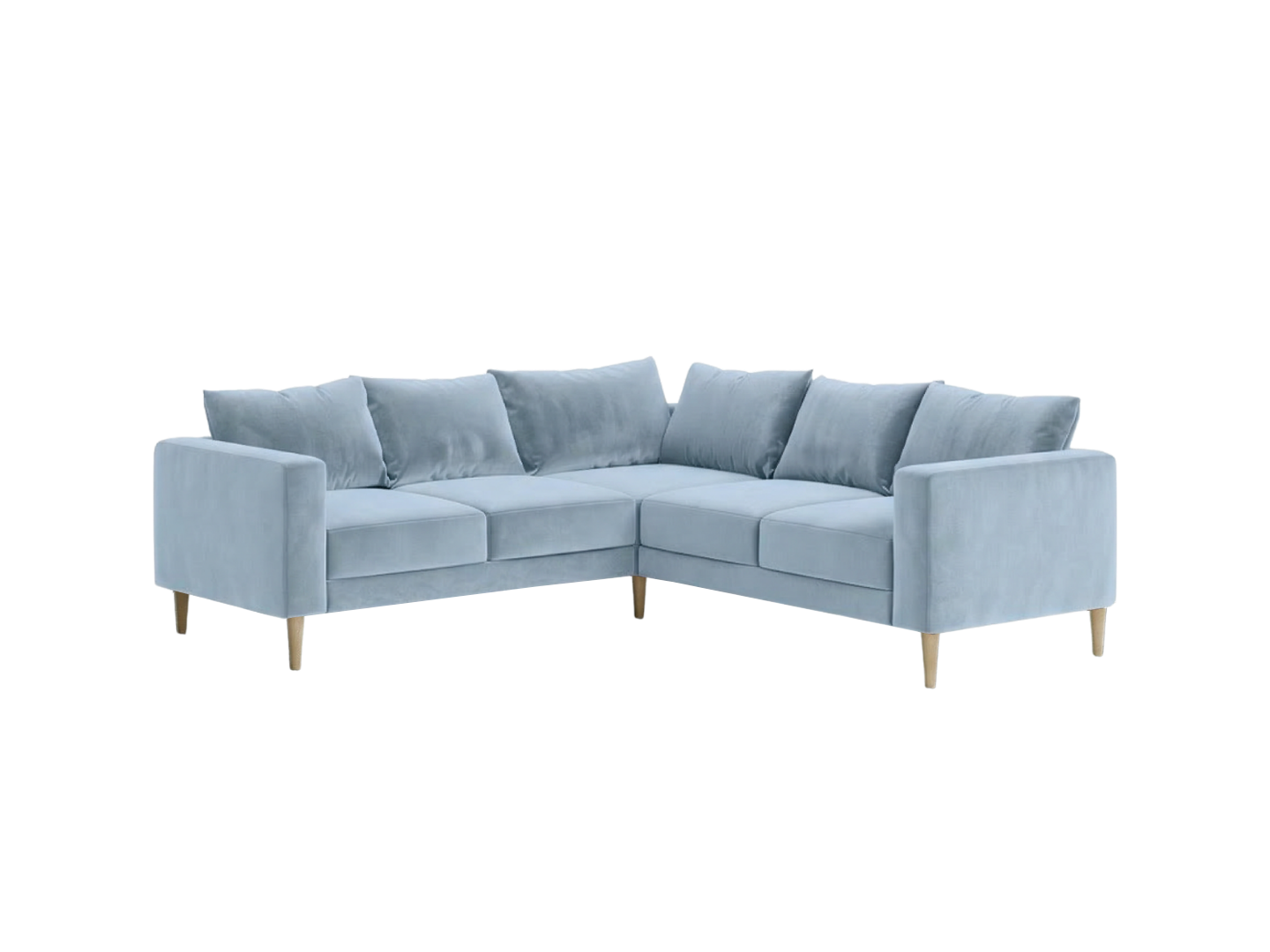 The Essential Corner Sectional | 5 Seat | Recycled Velvet
