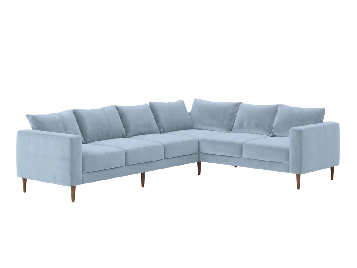 The Essential Corner Sectional | 6 Seat | Recycled Velvet