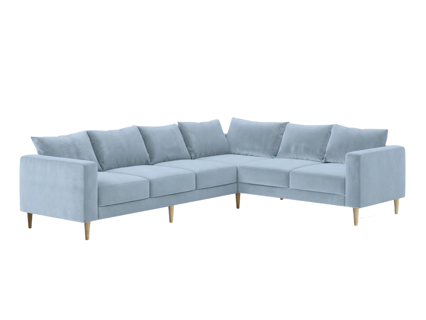 The Essential Corner Sectional | 6 Seat | Recycled Velvet