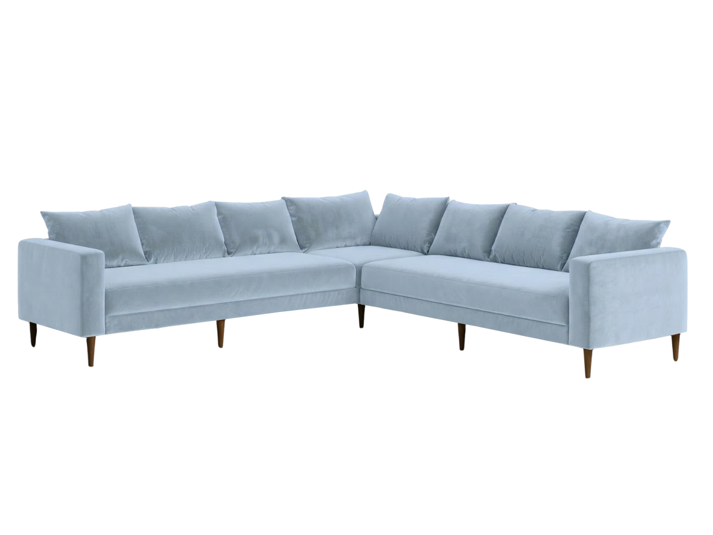 The Essential Corner Sectional | 7 Seat | Recycled Velvet