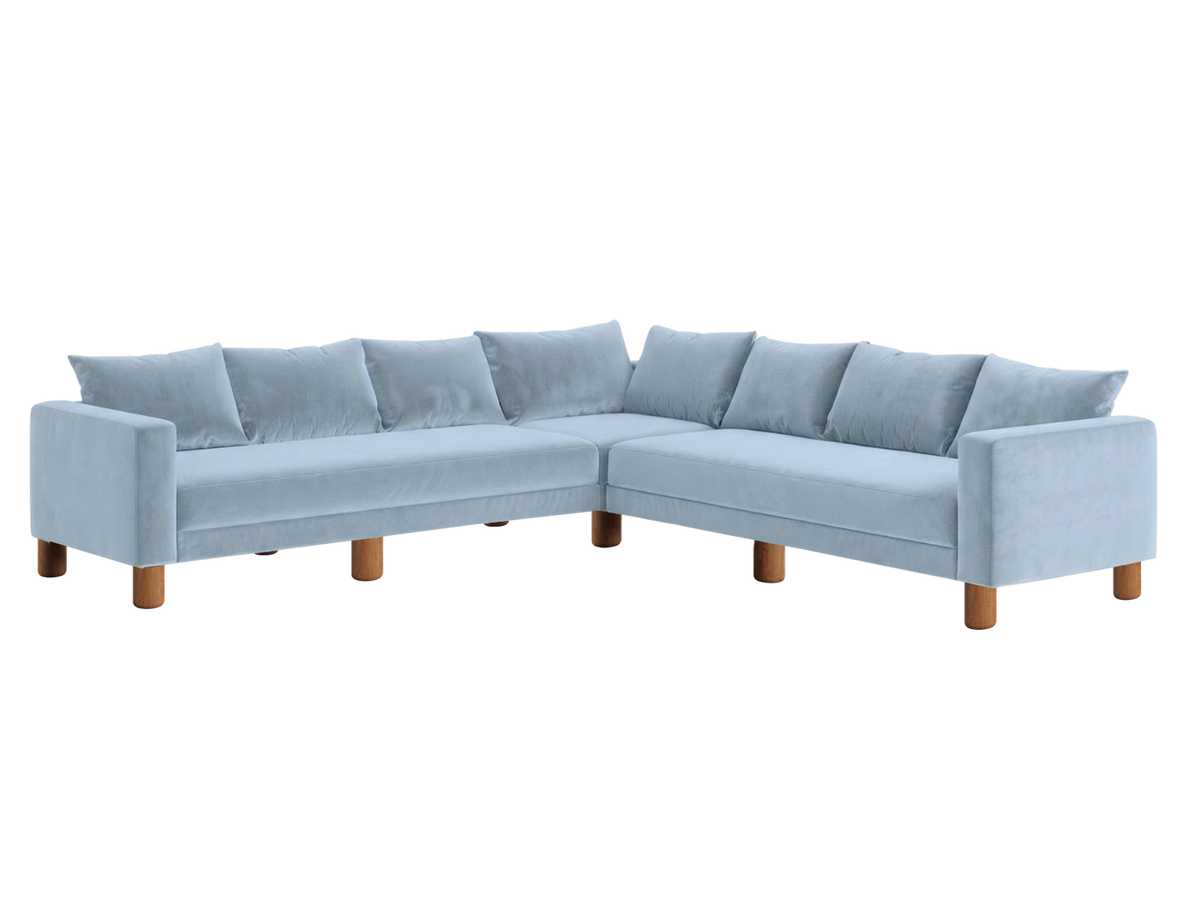 The Essential Corner Sectional | 7 Seat | Recycled Velvet