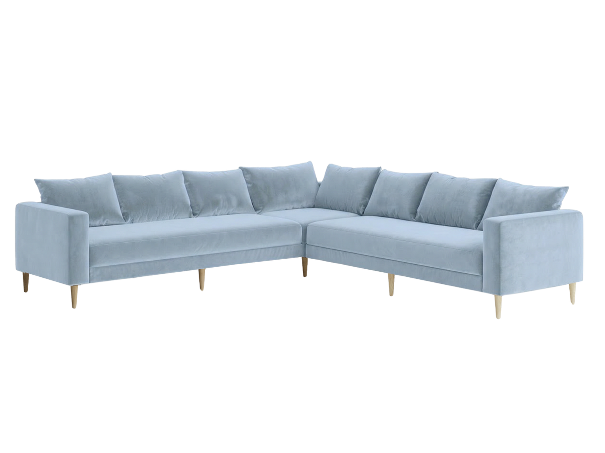 The Essential Corner Sectional | 7 Seat | Recycled Velvet