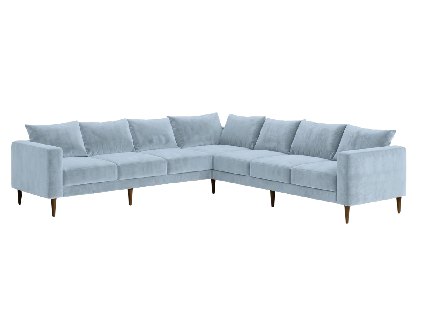 The Essential Corner Sectional | 7 Seat | Recycled Velvet