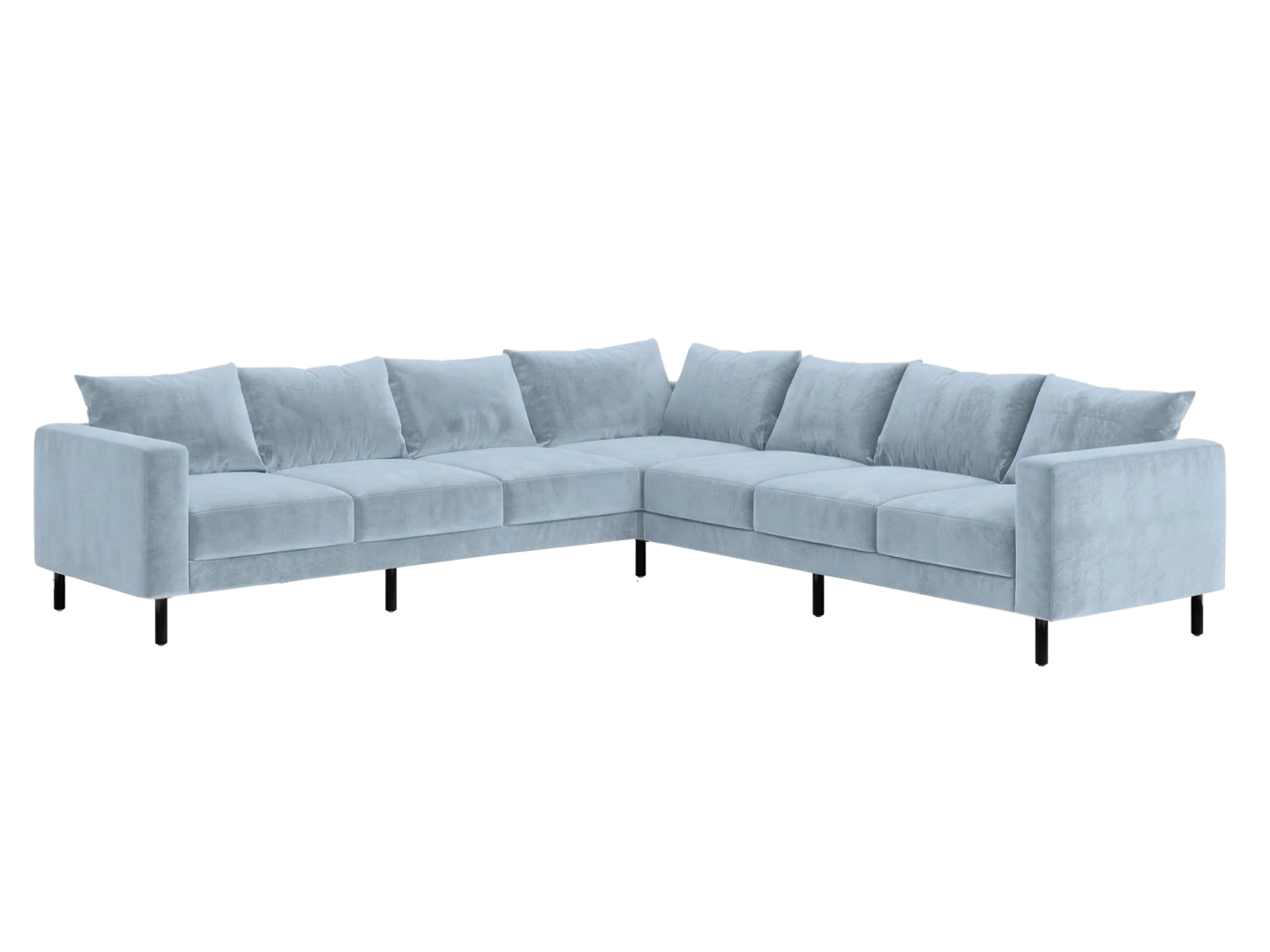 The Essential Corner Sectional | 7 Seat | Recycled Velvet