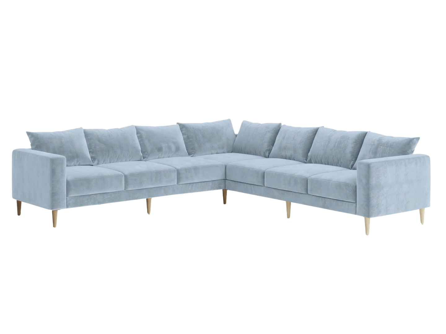 The Essential Corner Sectional | 7 Seat | Recycled Velvet