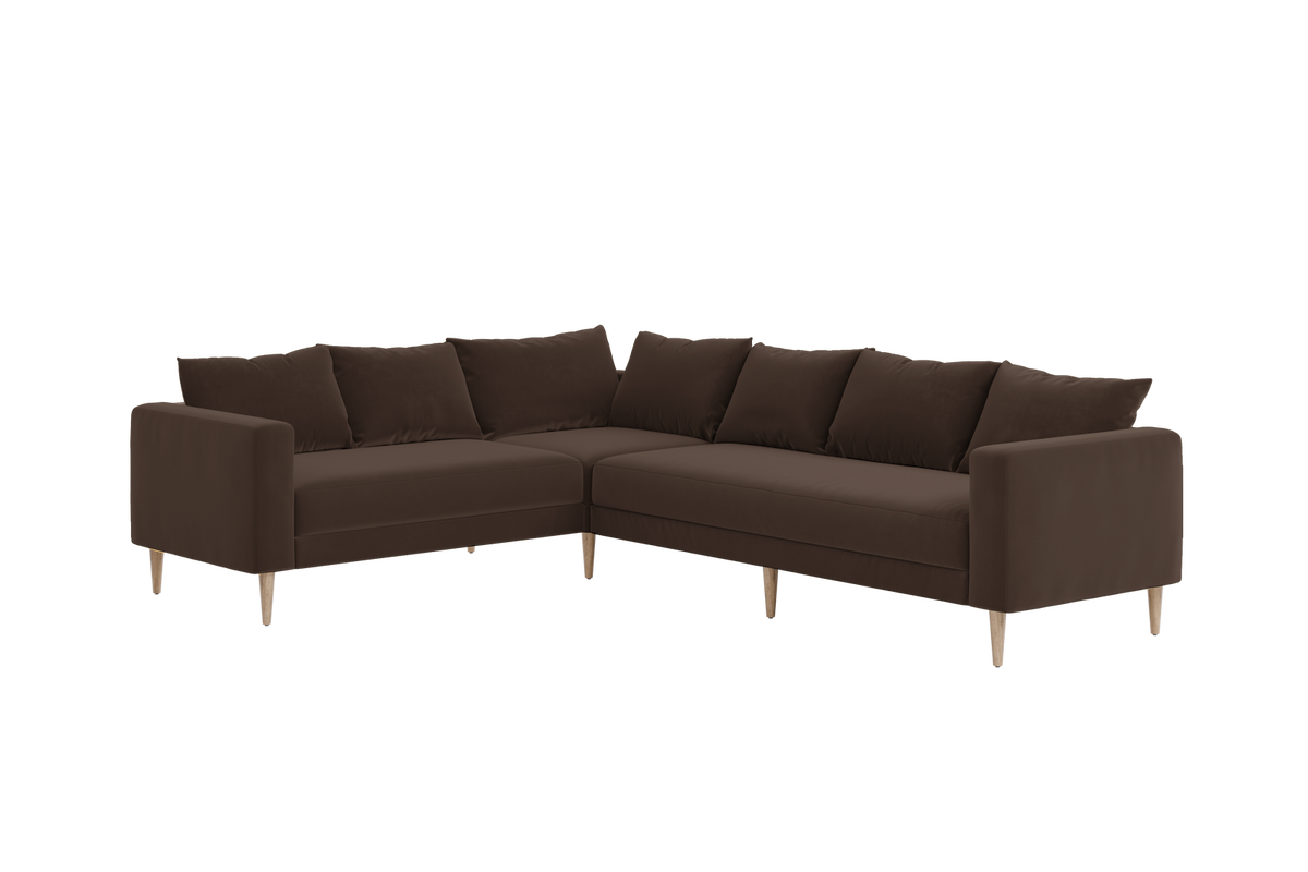 The Essential Corner Sectional | 6 Seat | Recycled Velvet