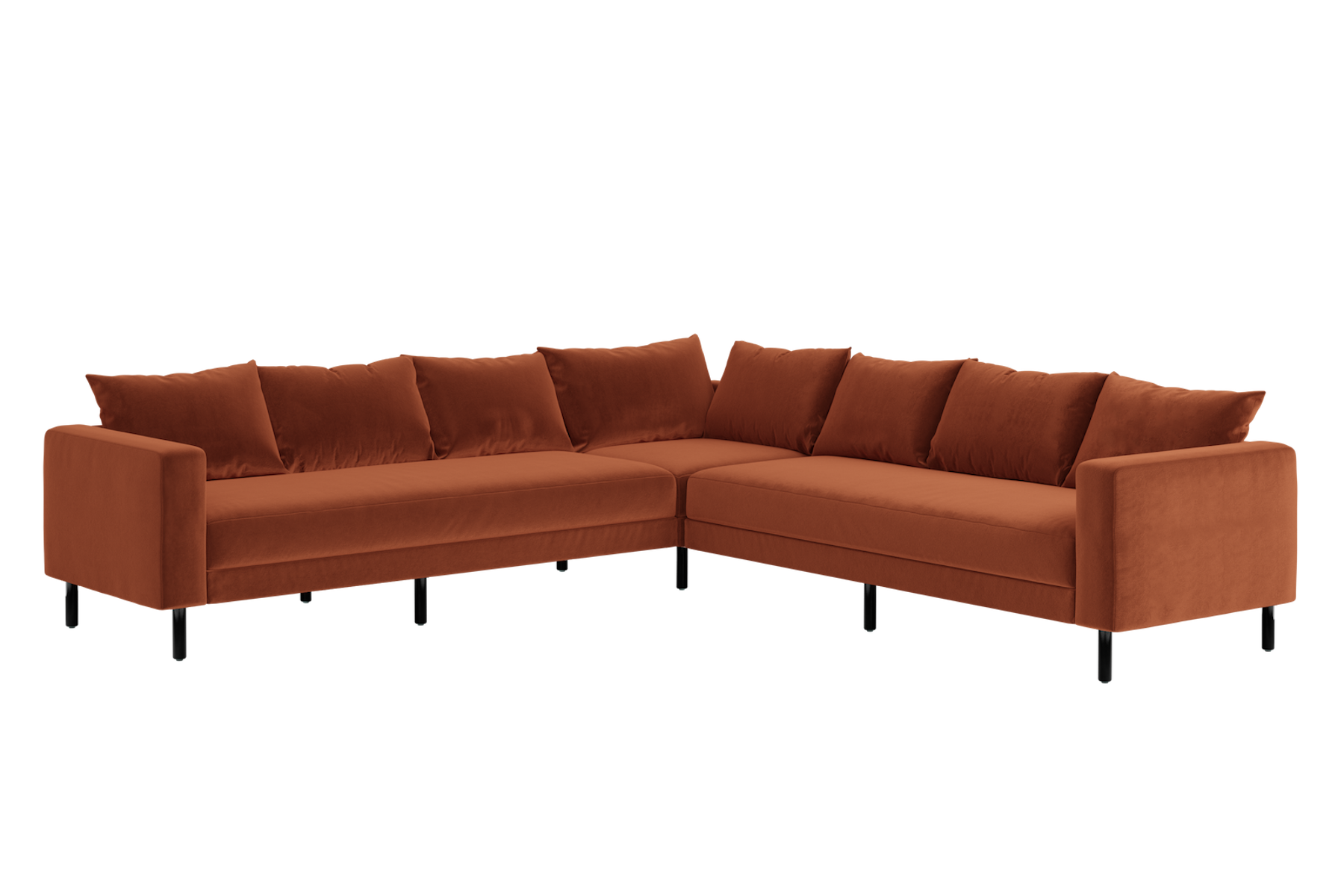 The Essential Corner Sectional | 7 Seat | Recycled Velvet