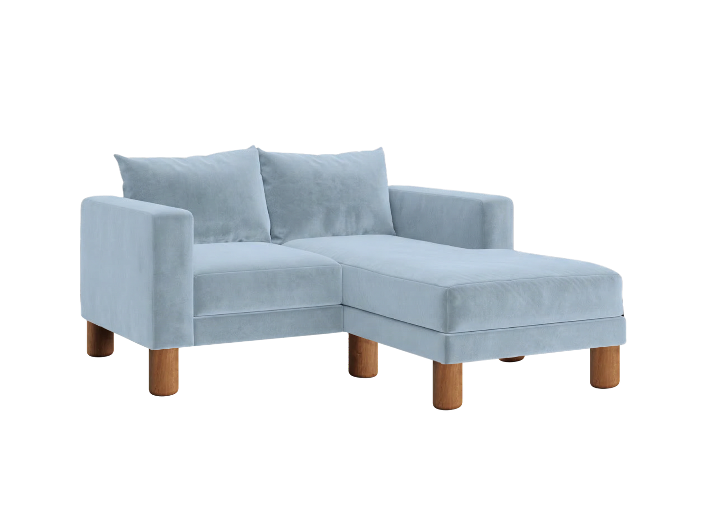 The Essential Loveseat Sectional | Recycled Velvet
