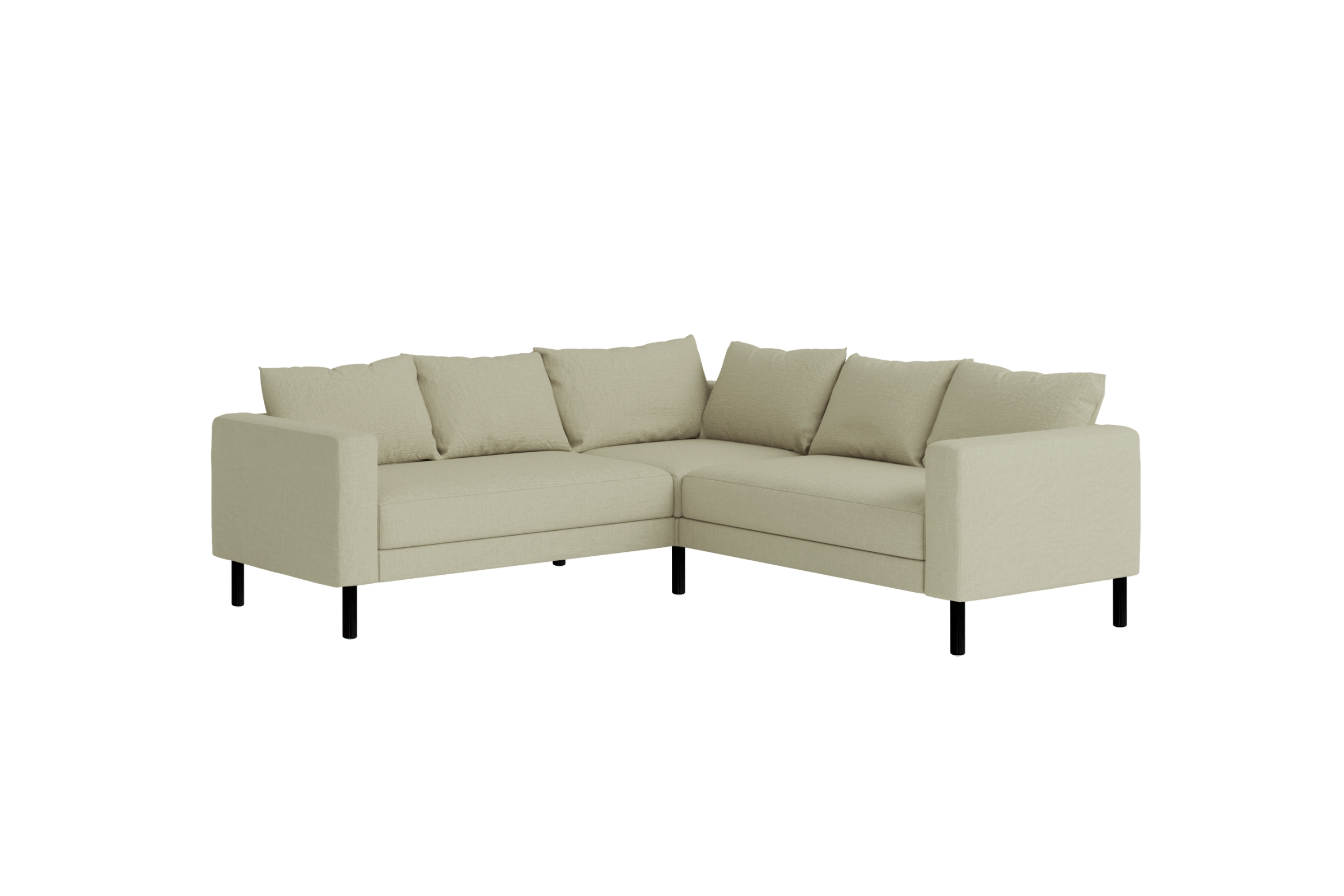 The Essential Corner Sectional | 5 Seat | Hemp Blend