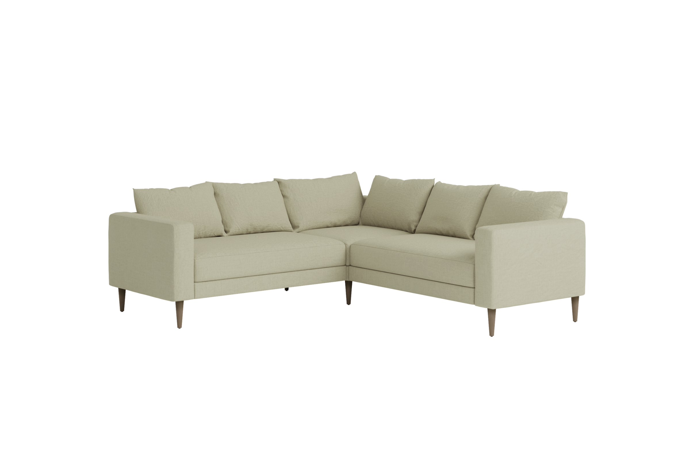The Essential Corner Sectional | 5 Seat | Hemp Blend