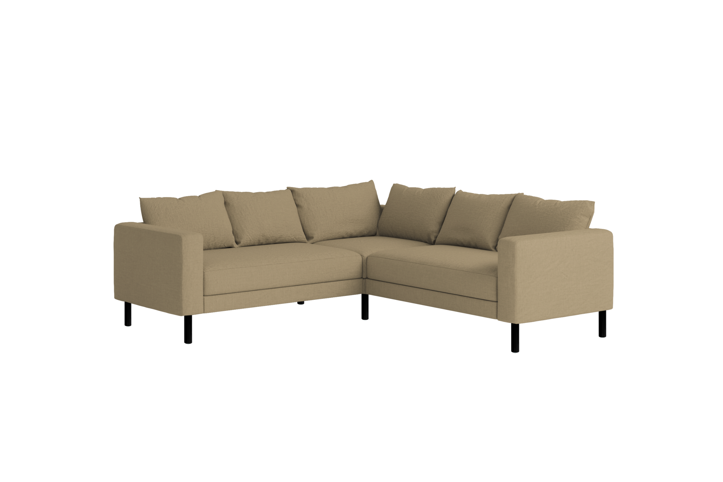 The Essential Corner Sectional | 5 Seat | Hemp Blend