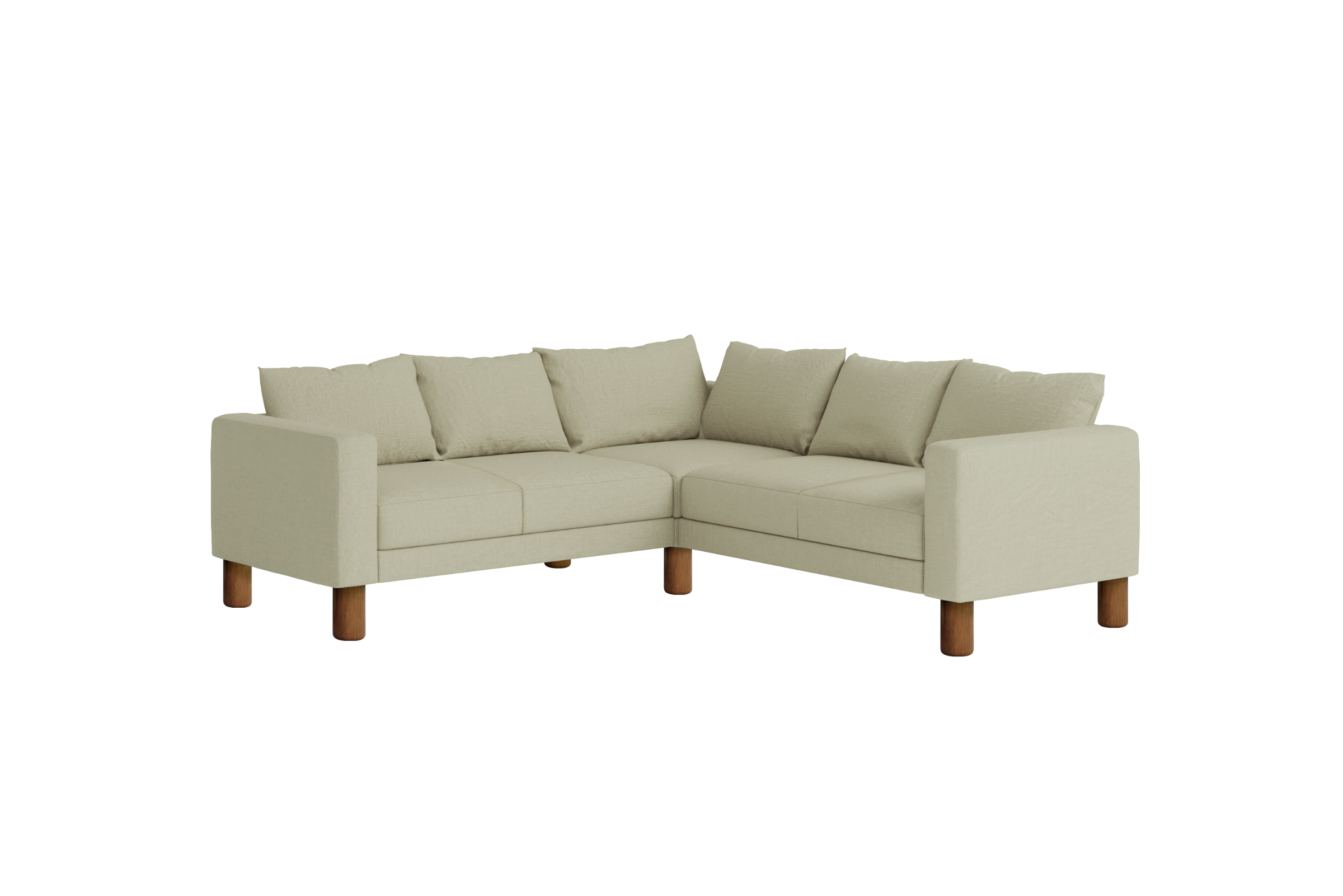 The Essential Corner Sectional | 5 Seat | Hemp Blend