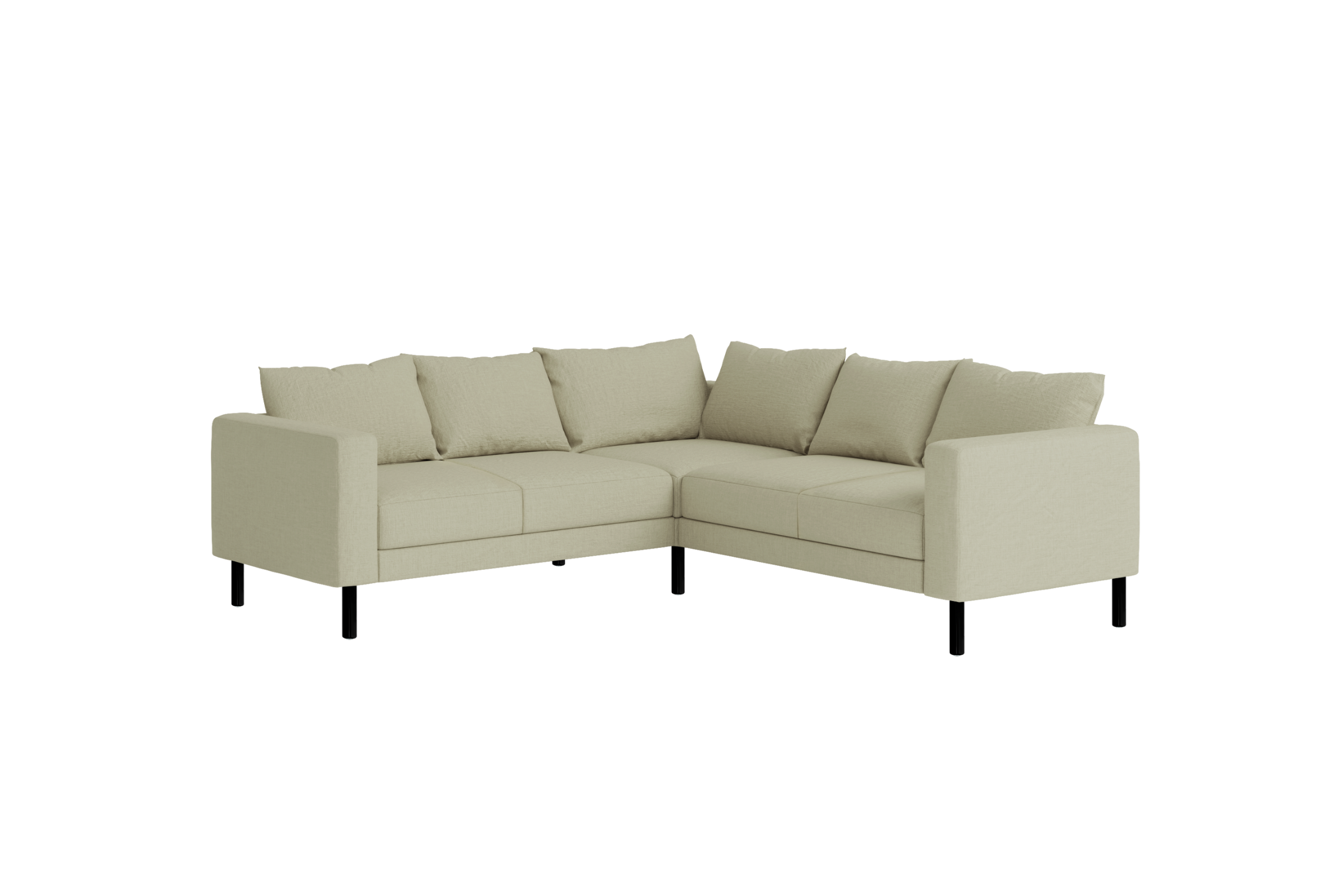 The Essential Corner Sectional | 5 Seat | Hemp Blend