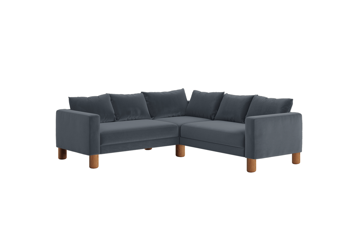 The Essential Corner Sectional | 5 Seat | Recycled Velvet