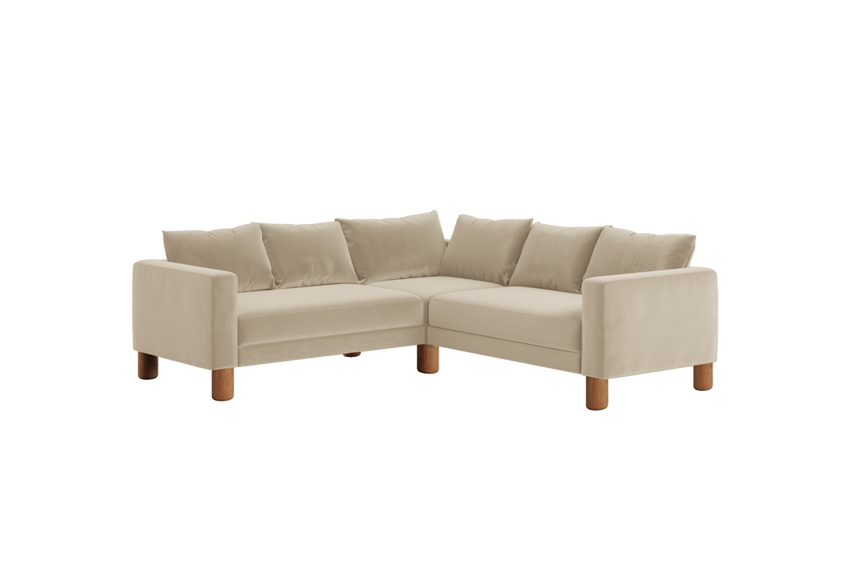 The Essential Corner Sectional | 5 Seat | Recycled Velvet