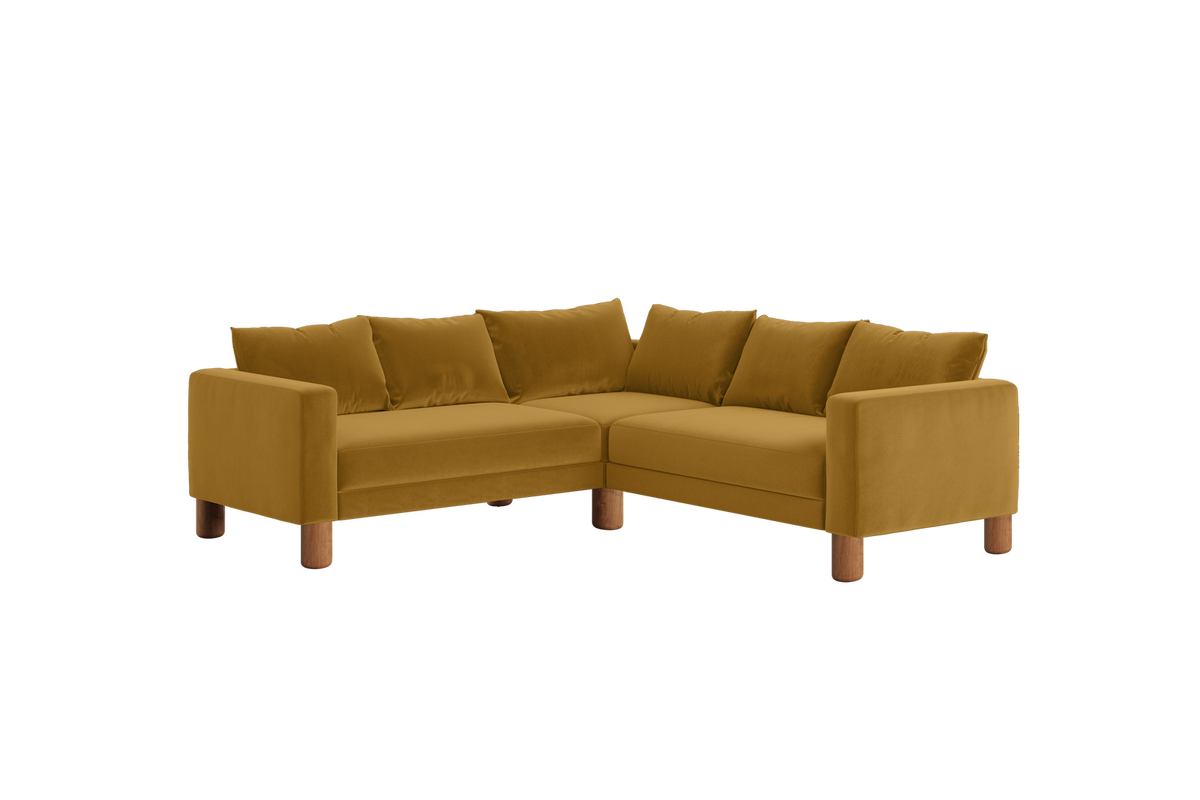 The Essential Corner Sectional | 5 Seat | Recycled Velvet