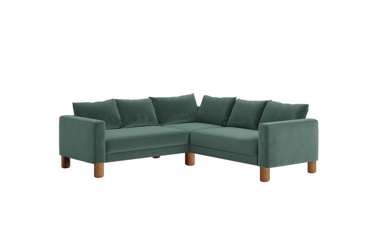 The Essential Corner Sectional | 5 Seat | Recycled Velvet