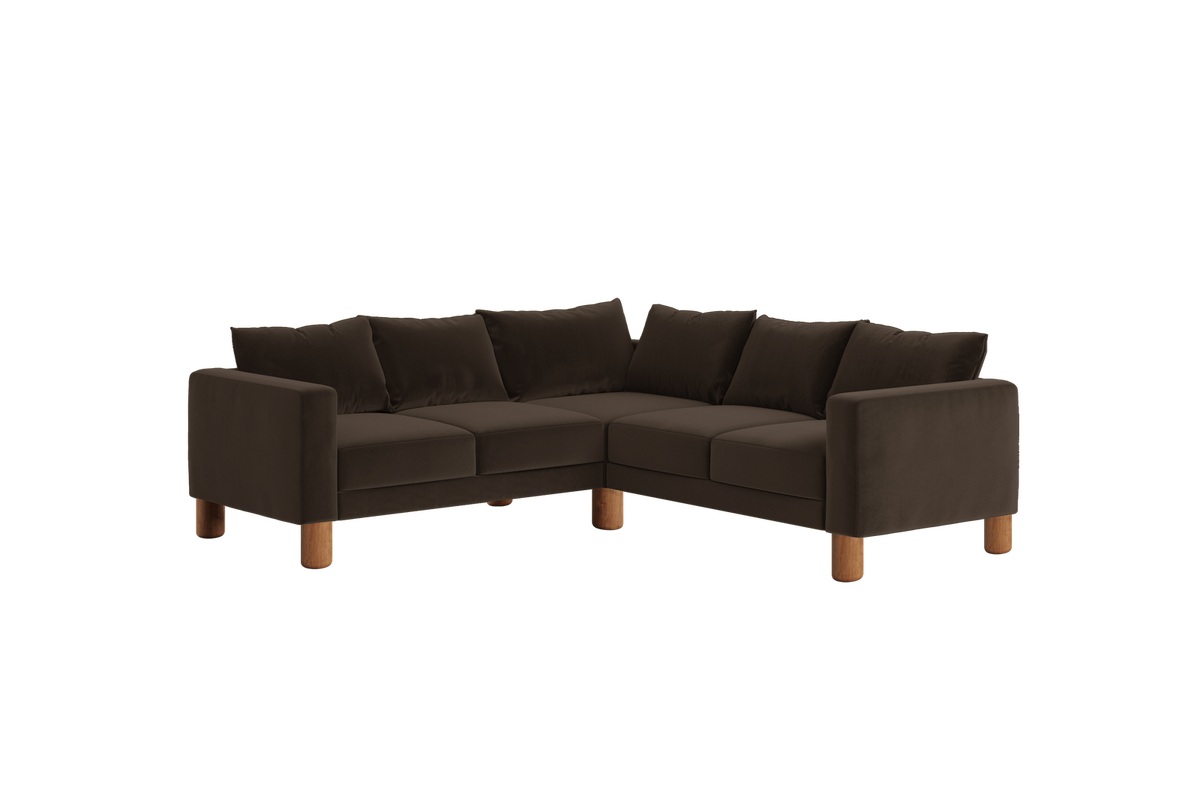The Essential Corner Sectional | 5 Seat | Recycled Velvet