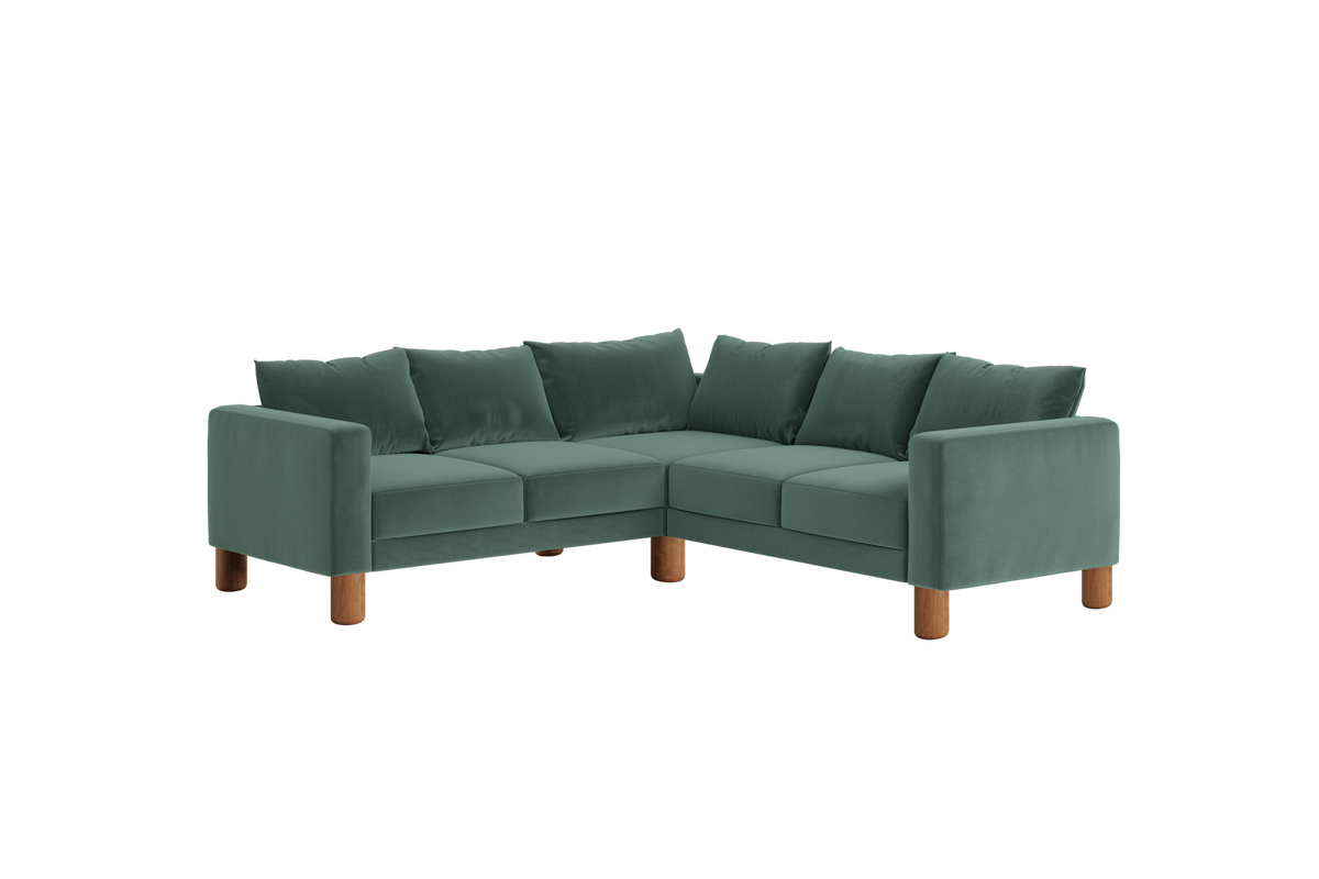 The Essential Corner Sectional | 5 Seat | Recycled Velvet