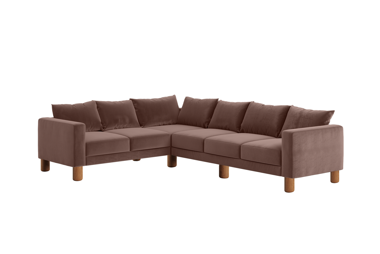 The Essential Corner Sectional | 6 Seat | Recycled Velvet