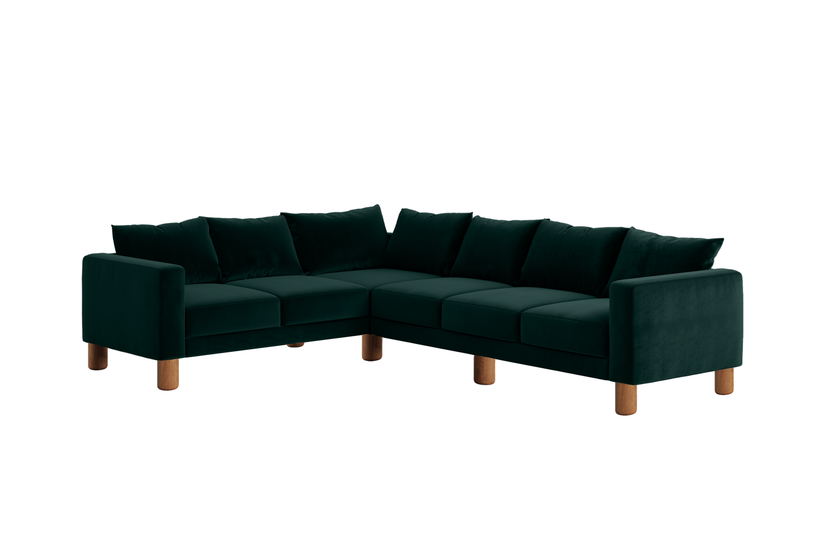 The Essential Corner Sectional | 6 Seat | Recycled Velvet